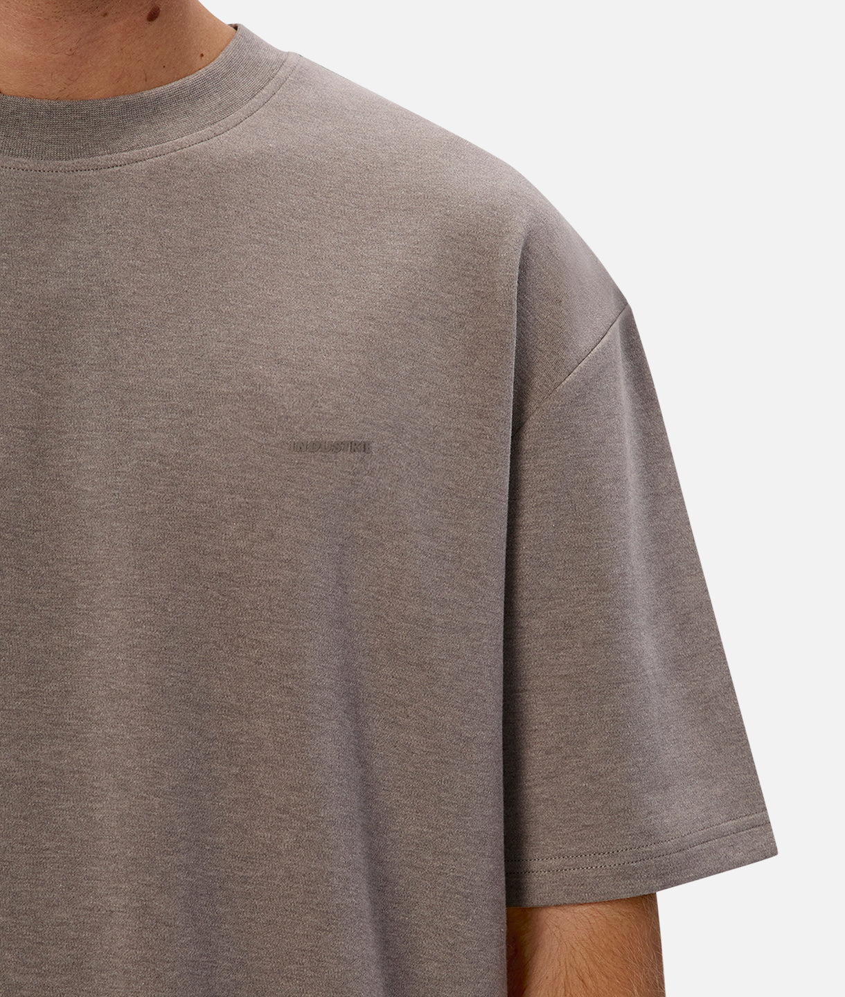 The Newport Tee - Premium Smoke Marle Cotton T-Shirt for Men | Comfortable Casual Wear for Everyday & Outdoor Activities
