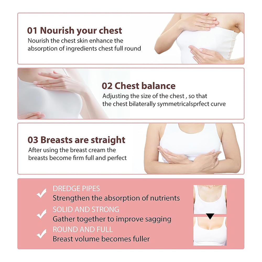 **Glowavenue Breast Enhancement Mask & Firming Cream Set (2Pcs) – Natural Breast Lift & Tightening for Women – Perfect for Spa Nights & Confidence Boost**