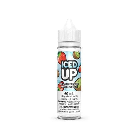 Strawberry Kiwi Ice E-Liquid - 60mL Refillable Vape Juice for Smooth & Flavorful Vaping | Perfect for All-Day Use & Cloud Chasing