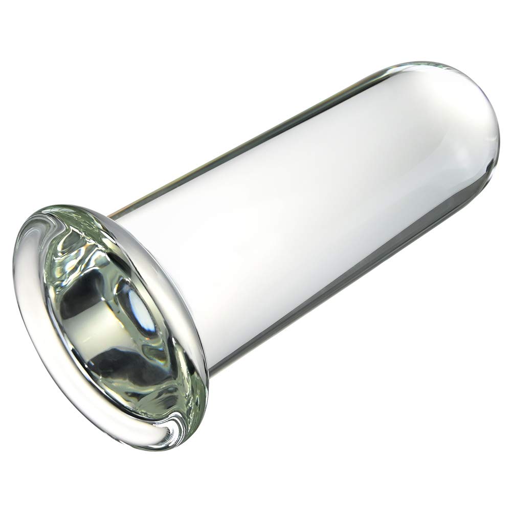 Premium FST Large Glass Dildo - Crystal Clear Penis Shaped Anal Plug & Trainer for Women & Men | Safe & Smooth Adult Sex Toy for Couples & Solo Play | Perfect for Anal Training, BDSM & Sensual Exploration
