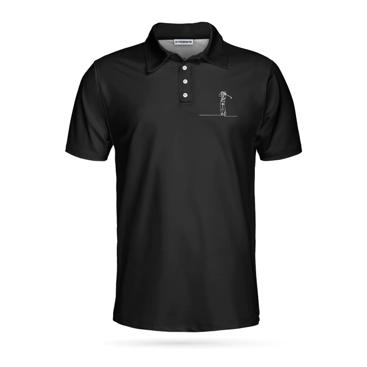 HYPERFAVOR Men's Performance Golf Polo Shirt - Moisture Wicking Short Sleeve Dry Fit Shirt - Breathable Athletic Golf Apparel for Men - Perfect Golf Course & Casual Wear