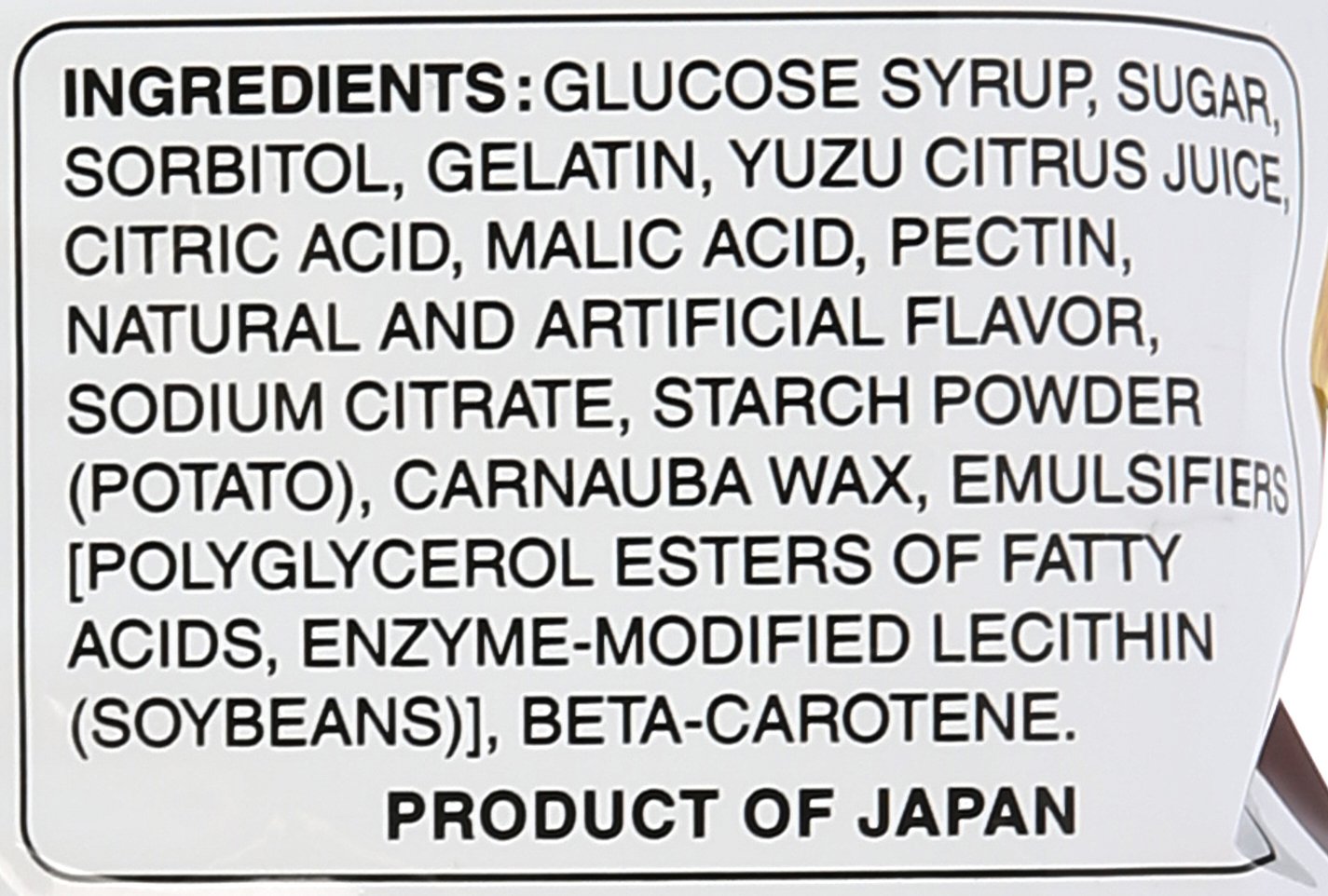 Kasugai Yuzu Gummy Candy 3.59oz (102g) - Japanese Citrus Flavored Soft Chewy Candy - Perfect for Snacking, Parties & Gifts