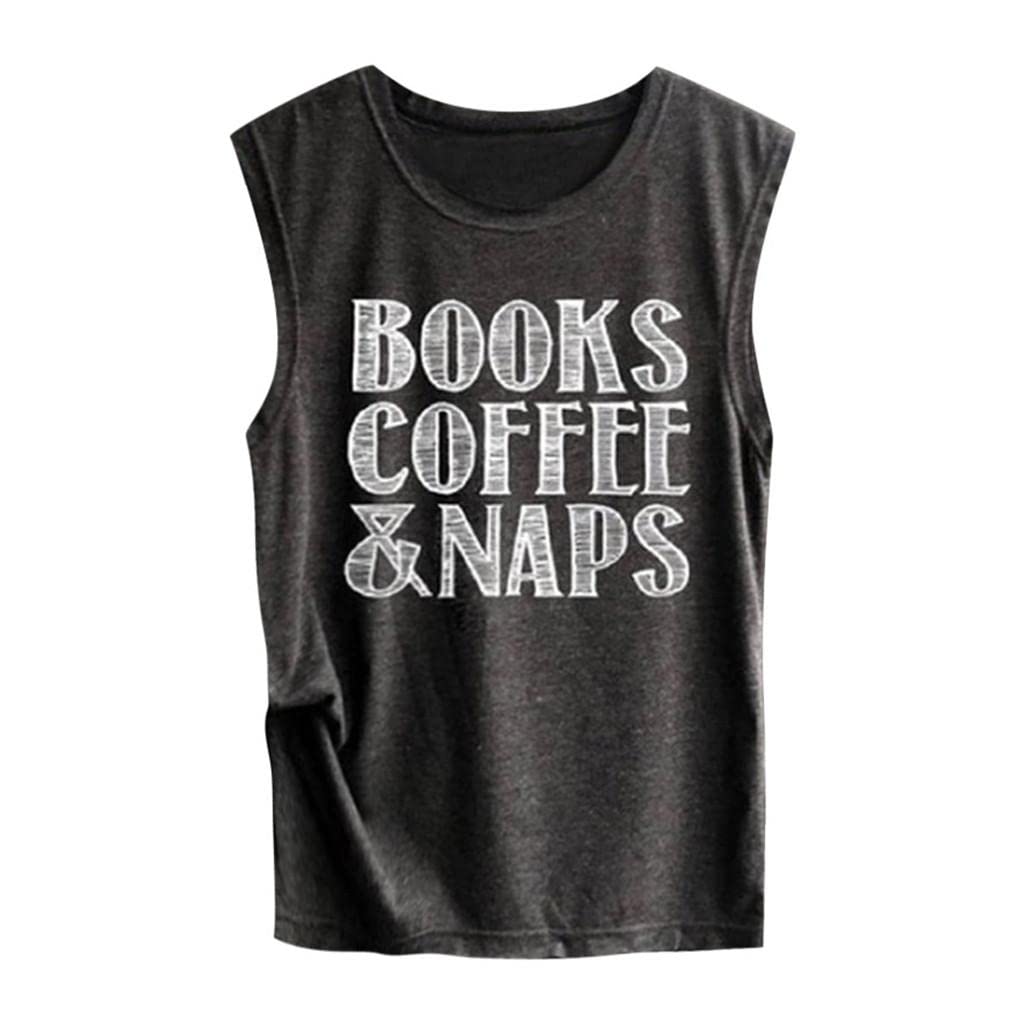 Vedolay Women's Fashion Printed Sleeveless Crop Tank Top - Soft Loose Fit Workout Blouse for Yoga, Gym & Summer Casual Wear