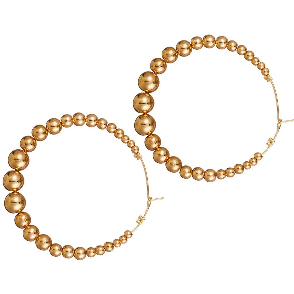 Punk Exaggerated Large Hoop Earrings for Women - 90mm Fashion Statement Jewelry Gift - Perfect for Concerts, Parties & Edgy Outfits