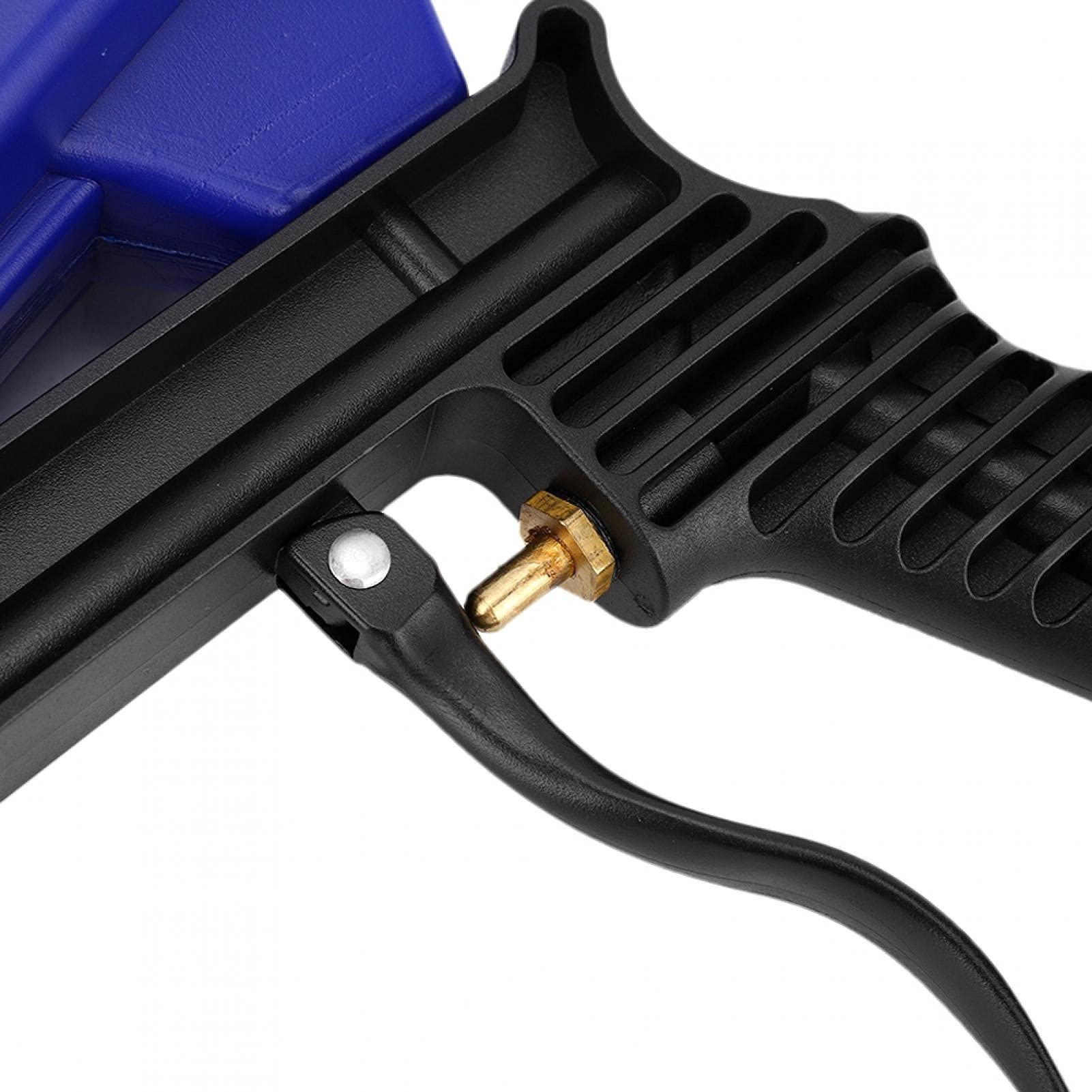 KIMISS Portable Sand Blaster Gun Kit - Pneumatic Handheld Sandblasting Tool for Paint & Rust Removal (Blue) | Ideal for Auto Body Repair, Metal Surface Cleaning & DIY Projects