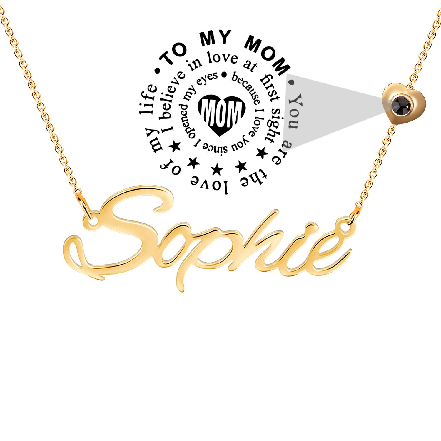 HACOOL 925 Sterling Silver Personalized Name Necklace - Custom Engraved Initial Pendant for Women & Girls | Perfect Birthday, Anniversary, Valentine's Day Gift for Her | Elegant Jewelry for Everyday Wear & Special Occasions