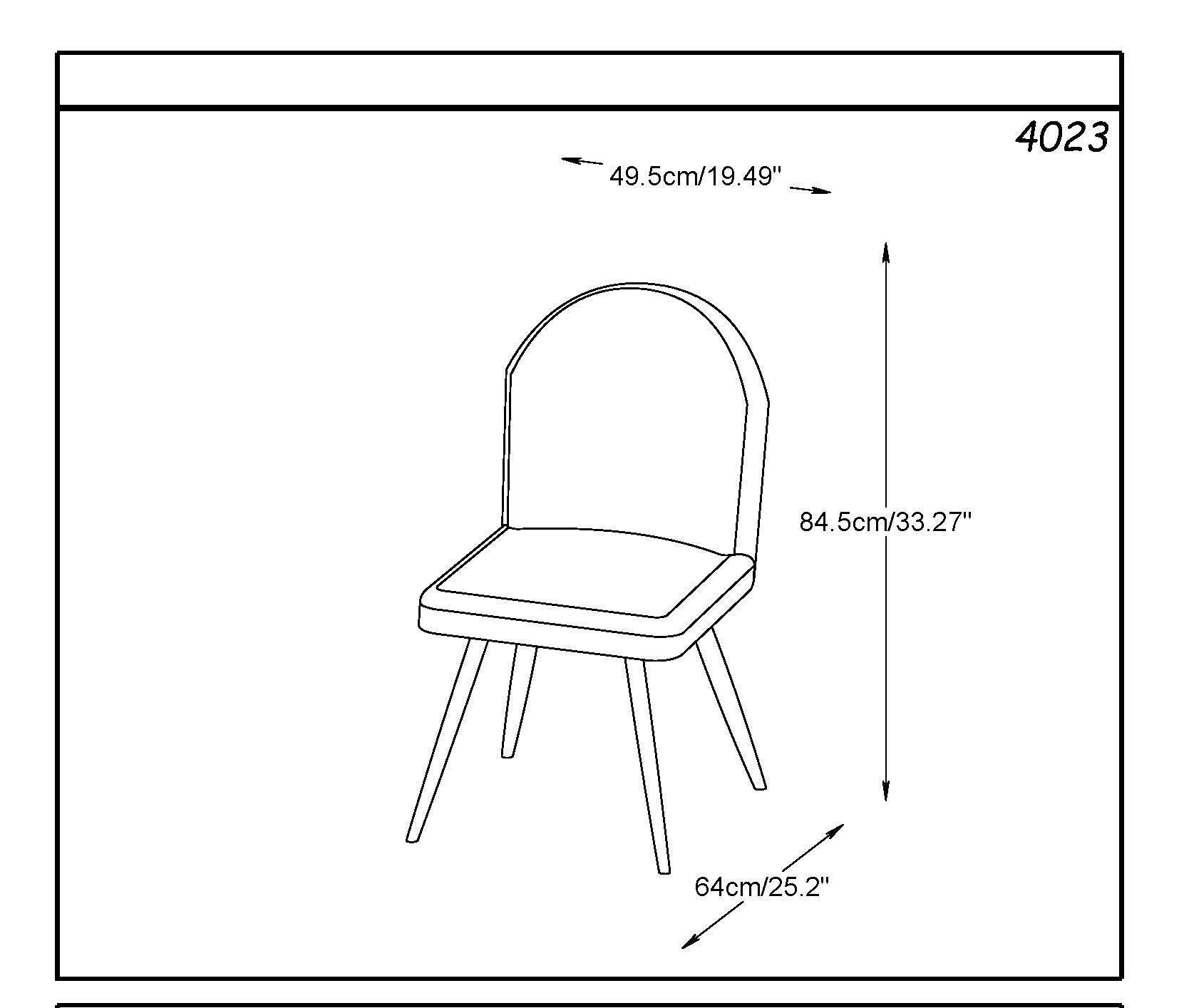 MINTO Modern Grey Dining Chair - Comfortable & Stylish for Kitchen, Dining Room, and Home Office Use