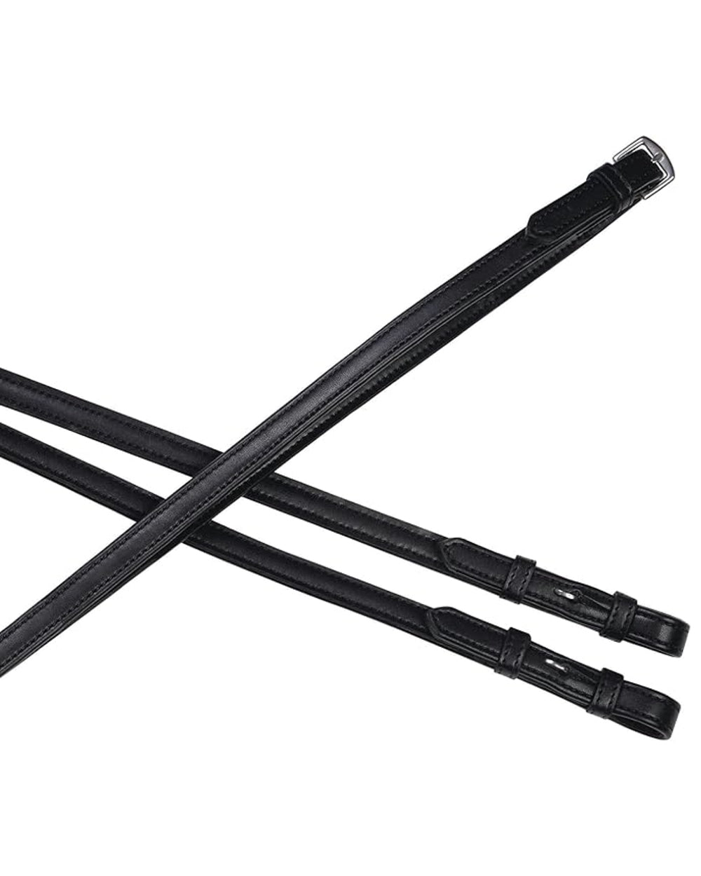 Collegiate Syntovia Plus Plain Flat Horse Riding Reins - Durable & Comfortable Equestrian Equipment for Dressage & Show Jumping