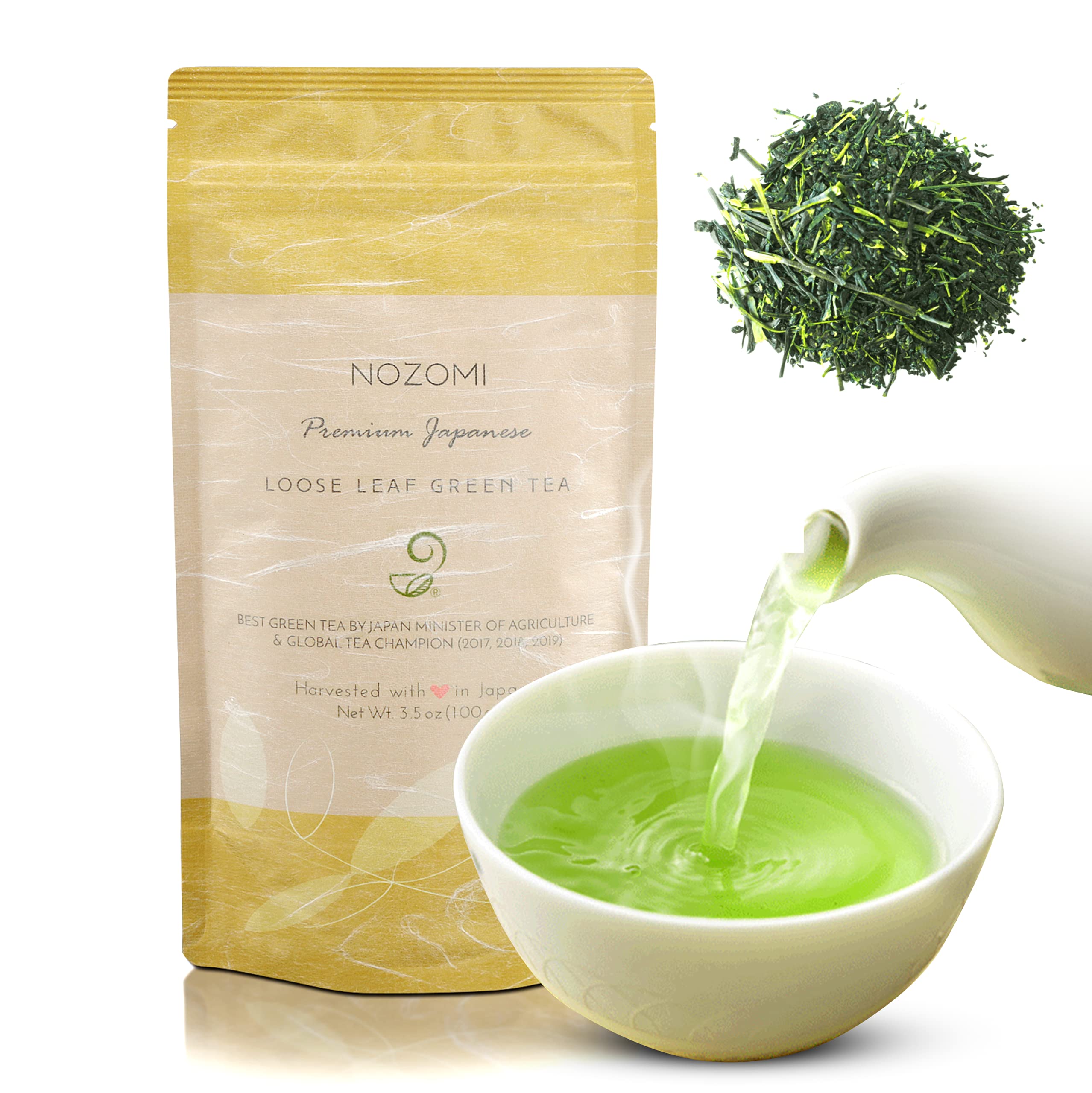 Premium Japanese Green Tea Set - Issaku, Nozomi & Gokuzyo Aracha Teas with Tokoname Kyusu Teapot - Authentic Japanese Tea Collection - Perfect for Tea Lovers, Gifts & Relaxation at Home or Office