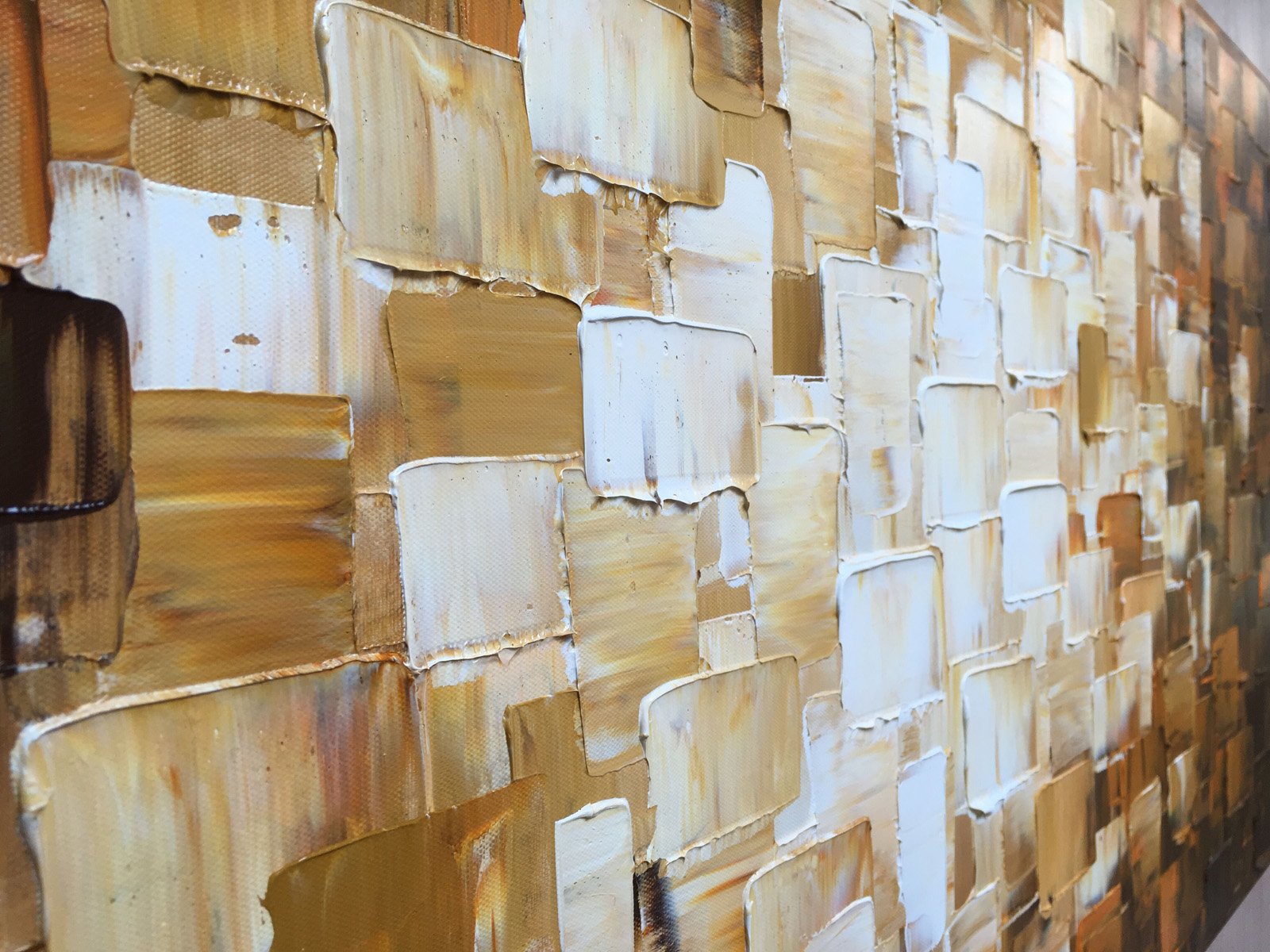 Large Textured Abstract Wall Art - Modern Oil Painting on Canvas - Handmade Home Decor for Living Room, Bedroom & Office - Unique Wall Hanging Picture for Contemporary Interior Design