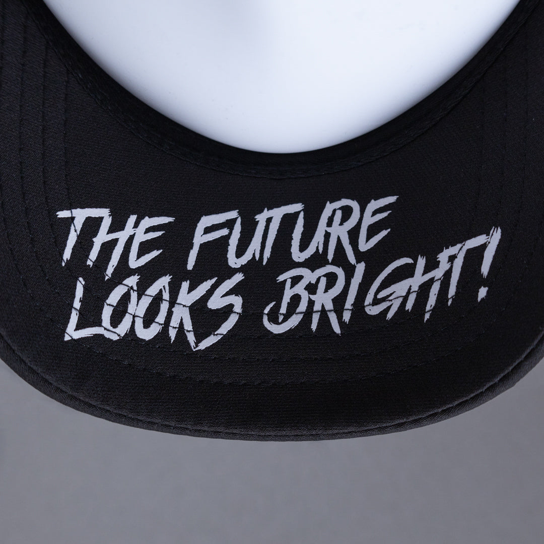 VT Shield Logo Future Looks Bright Black & White Snapback Hat - Stylish Unisex Baseball Cap for Men & Women - Perfect for Sports, Outdoor Activities & Casual Wear