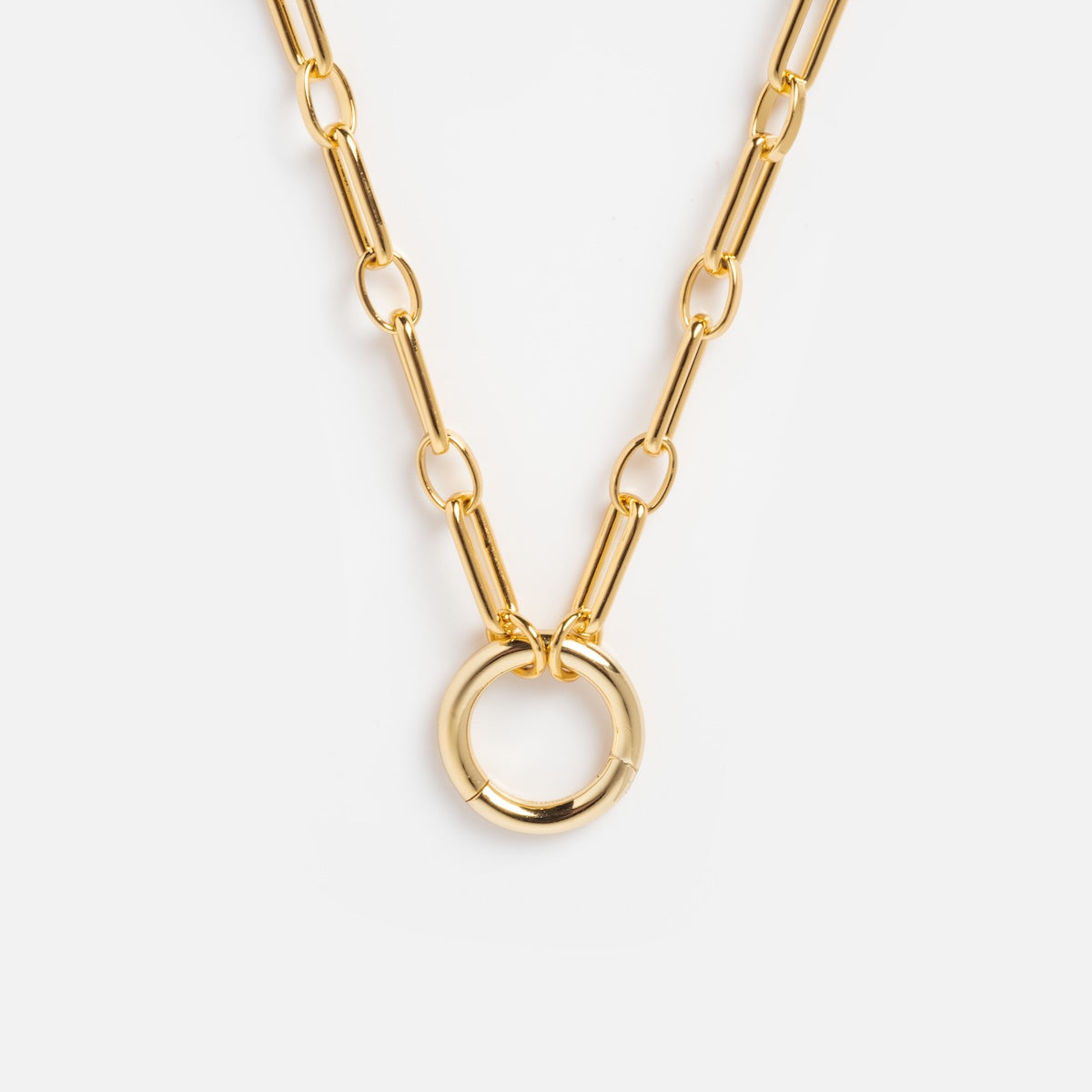 Perfect Start Charm Holder Necklace - Sterling Silver Pendant for Birthstones, Initials & Keepsakes | Ideal for Birthdays, Anniversaries & Special Occasions