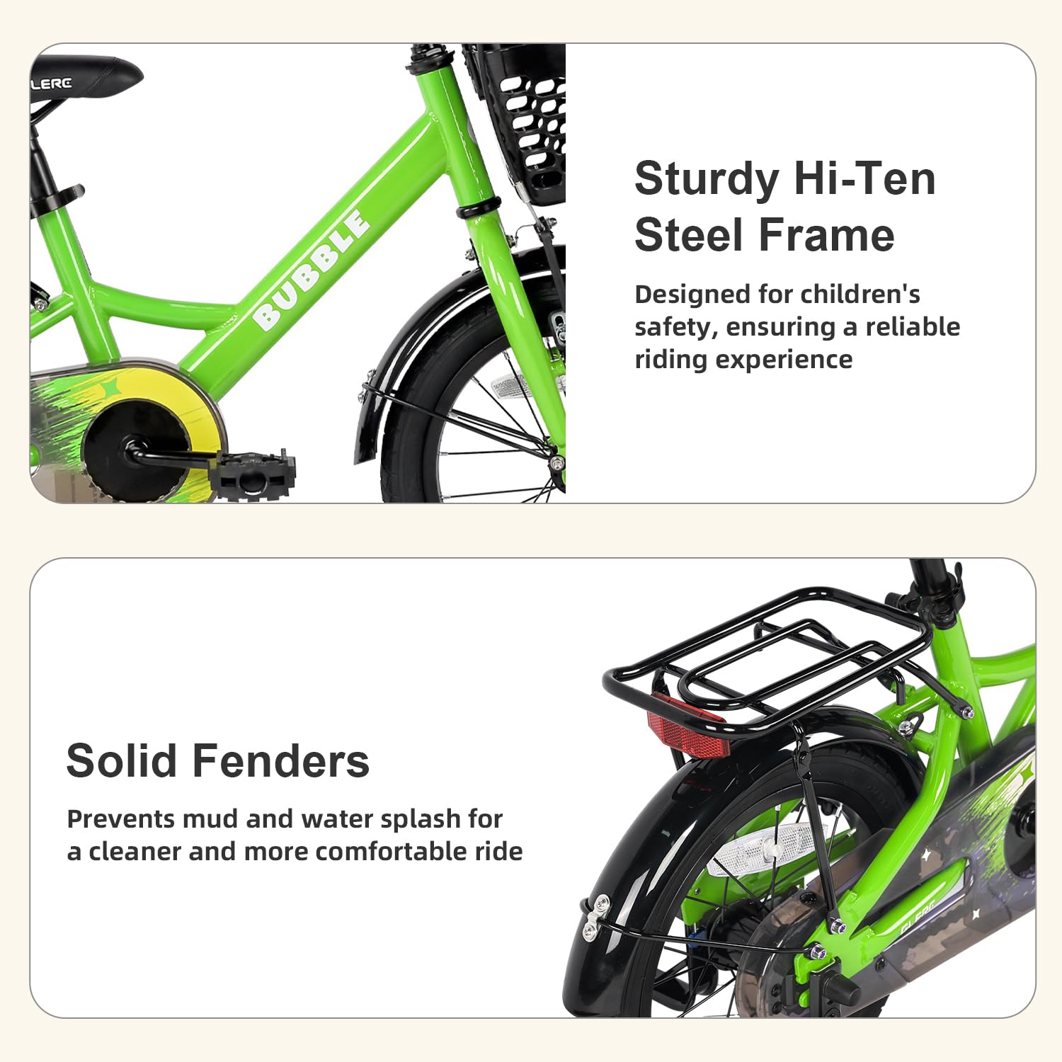 Fantasy 12 14 16 18 20 Inch Kids Bicycle for Boys & Girls Ages 2-14 - Adjustable Training Wheels, Water Bottle Holder & LED Headlight - Multiple Color Options - Perfect for Neighborhood Rides, Park Adventures & Learning to Bike