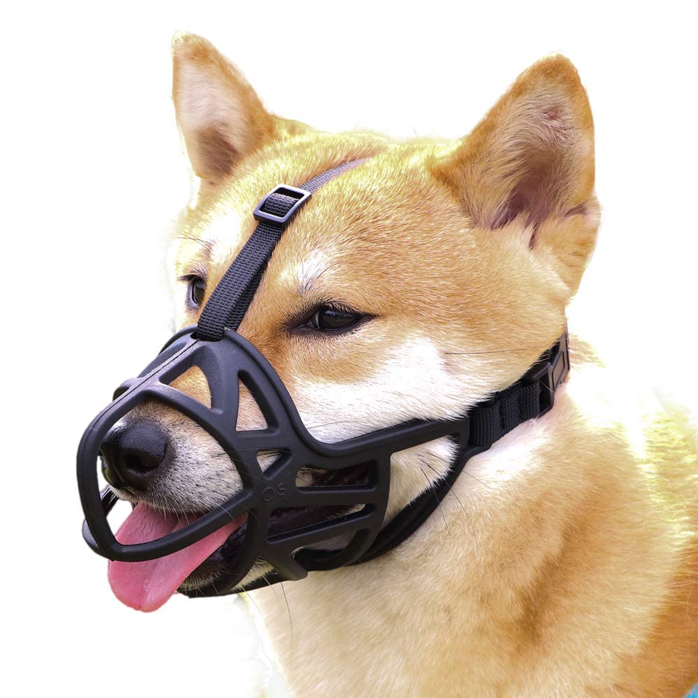 Soft Basket Dog Muzzle - Adjustable Cage Muzzle for Small, Medium, Large & XL Aggressive Dogs | Prevents Chewing & Biting | Perfect for Training, Grooming & Vet Visits