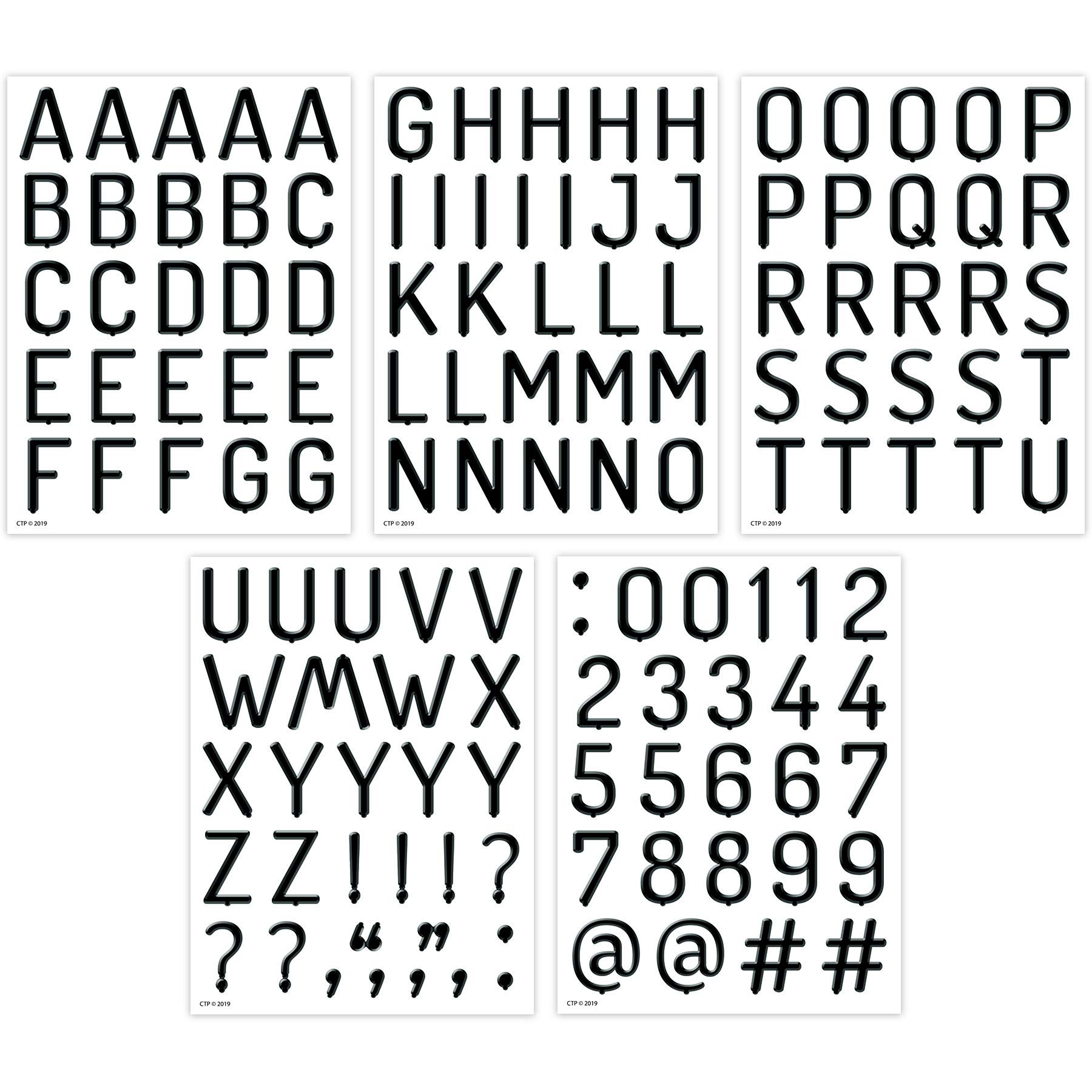 Creative Teaching Press Black Letter Board with 1