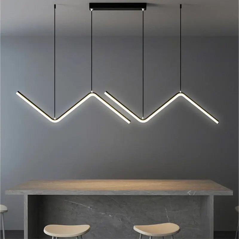 Modern LED Chandelier Lighting Fixture for Dining Room - Elegant Crystal Ceiling Light with Dimmable Warm White Light, Perfect for Home Decor, Dinner Parties & Romantic Ambiance
