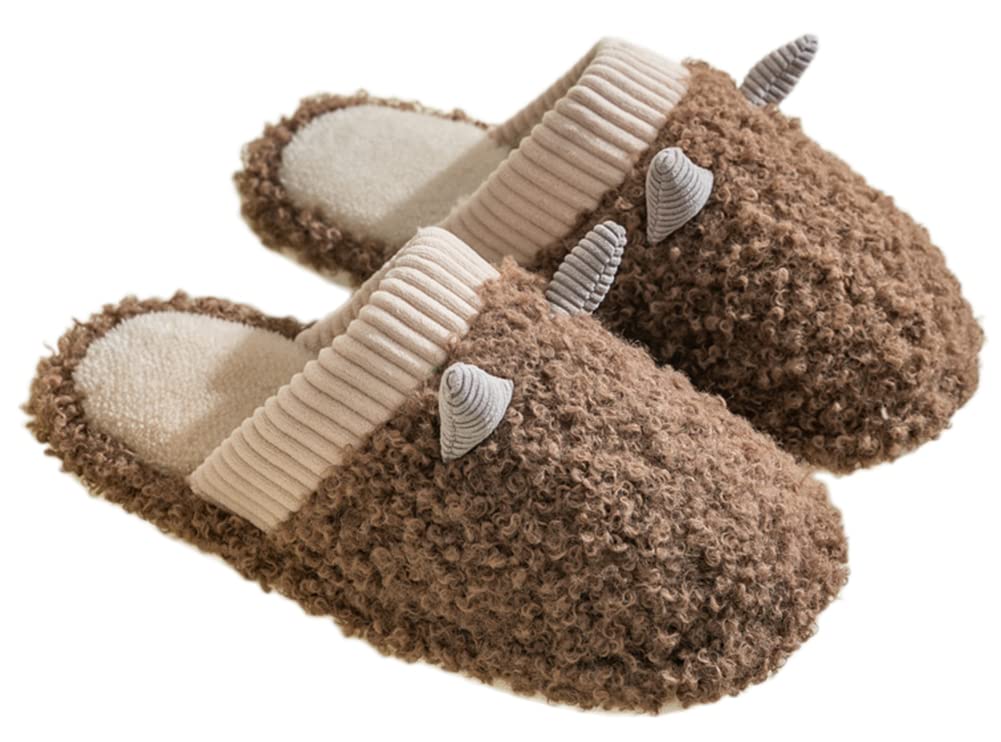 Ultra Soft Women's Fluffy House Slippers with Memory Foam - Faux Fur Fuzzy Non-Slip Warm Indoor/Outdoor Slippers - Cozy Animal Design for Bedroom, Lounge & Winter Comfort