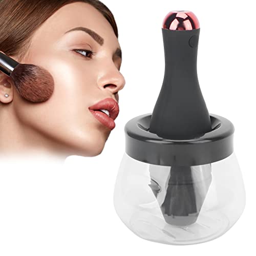 Electric Makeup Brush Cleaner & Dryer Machine - 360° Rotation Automatic Brush Cleaner Spinner for All Size Makeup Brushes | USB Rechargeable | Perfect for Home & Professional Makeup Artists