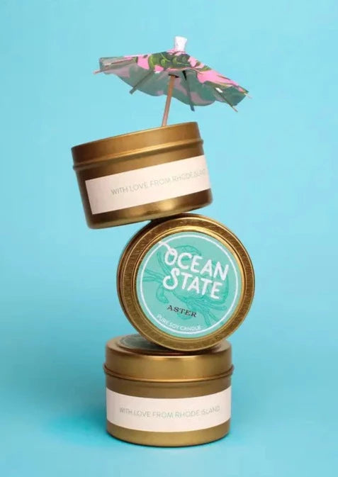 Ocean State Candle | 4oz Scented Soy Wax Candle | Long-Lasting Fragrance for Home, Office & Relaxation | Gift Idea for Holidays & Special Occasions