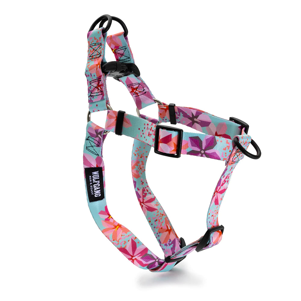 Wolfgang Man & Beast DigiFloral Dog Harness - Adjustable Pet Harness for Small, Medium & Large Dogs - Perfect for Walking, Hiking & Outdoor Adventures