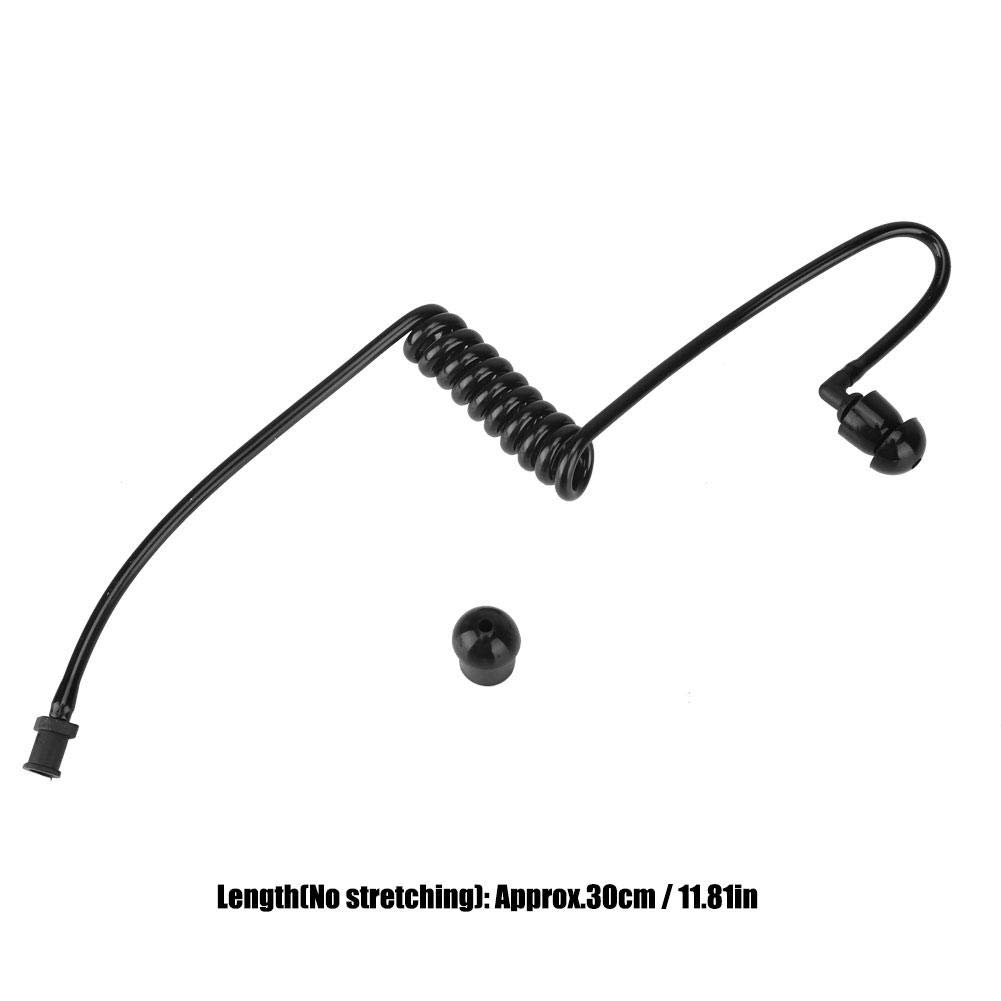 1PCS Replacement Sound Tube for Motorola TLKR Radio Headphones - 1-Pin Earphone Headset Microphone Kit (Black) - Compatible with Motorola TLKR Walkie Talkie Radios for Security, Construction, and Outdoor Activities