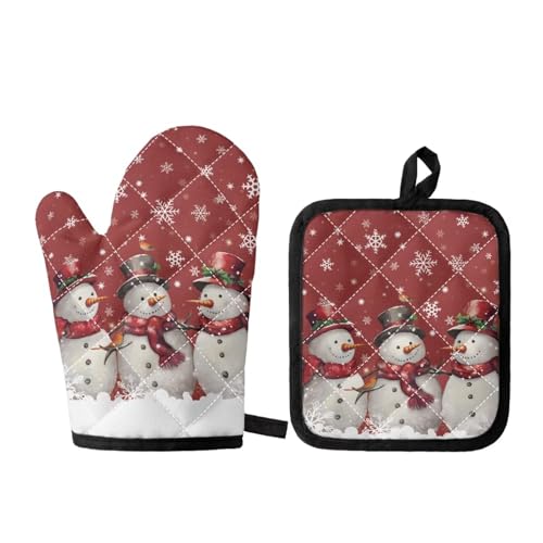 Christmas Snowman Red