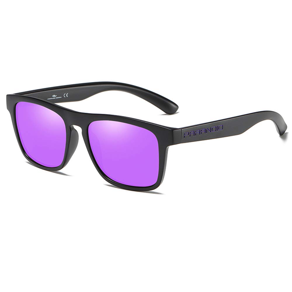 Vintage Polarized Sunglasses for Men & Women - UV400 Protection, Lightweight Classic Rectangular Mirrored Lenses - P8816 | Perfect for Driving, Beach & Outdoor Activities