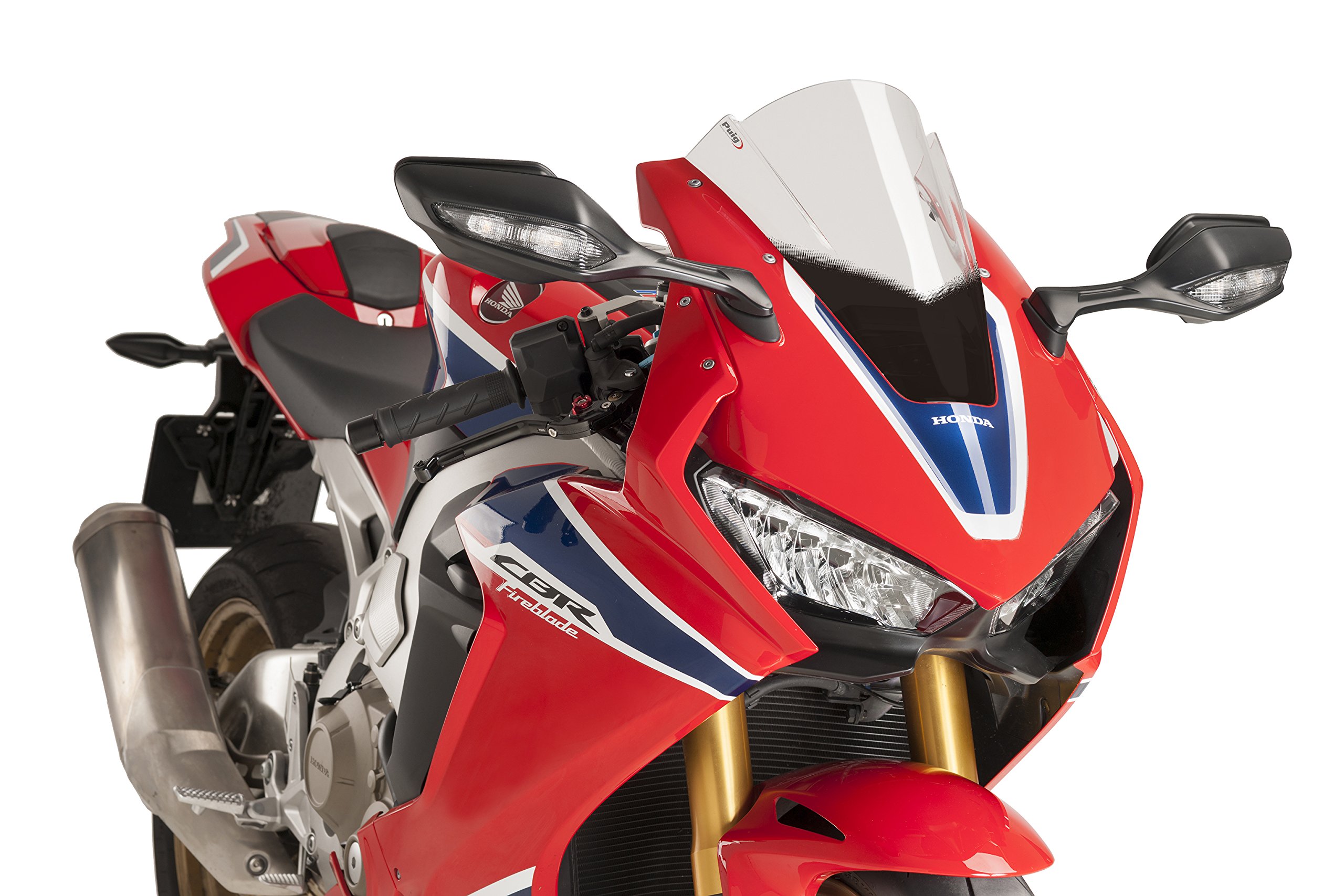 Puig Racing Windscreen for Honda CBR1000RR (2017-2019) - Clear Motorcycle Windshield - High-Quality Replacement for Improved Aerodynamics & Riding Comfort - Perfect for Sport Bikes & Track Days