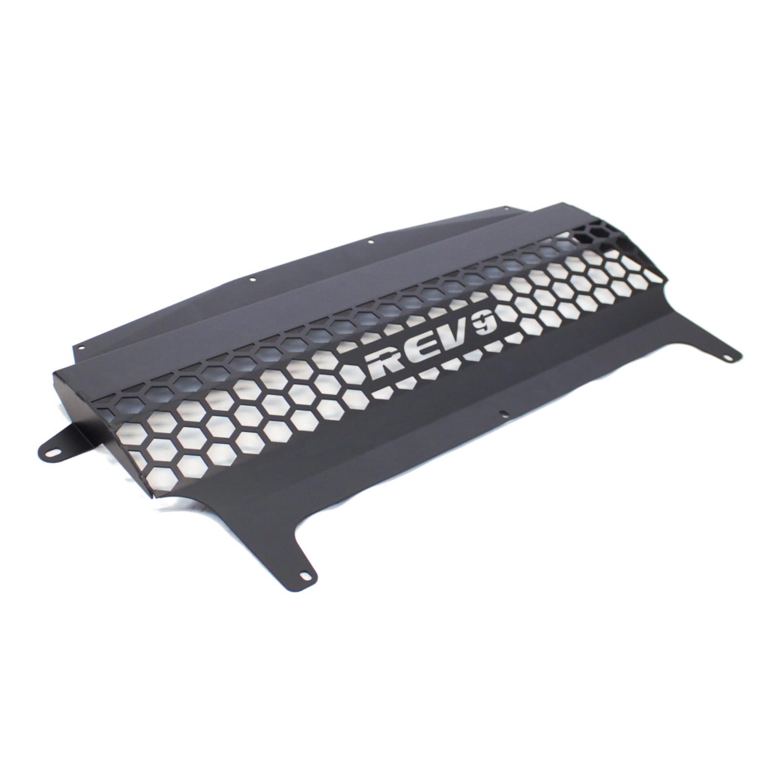 Rev9 OCG-1003_1 Black Oil Cooler Skid Plate Underhood Shield for 2014-2019 BMW F80 M3 - Heavy Duty Protection for Track & Street Performance Driving