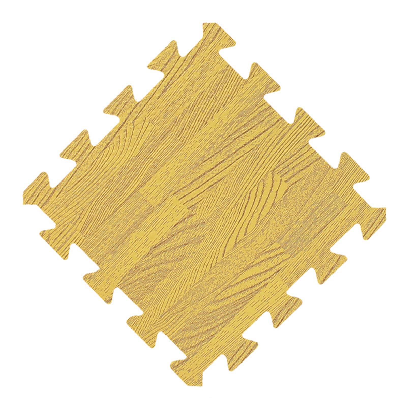 Interlocking EVA Foam Floor Mats - Wood Grain Design, Non-Slip Gym Tiles, 32pc (30x30x1.2cm) for Home Gym, Playroom, Yoga & Exercise - Lightweight & Durable