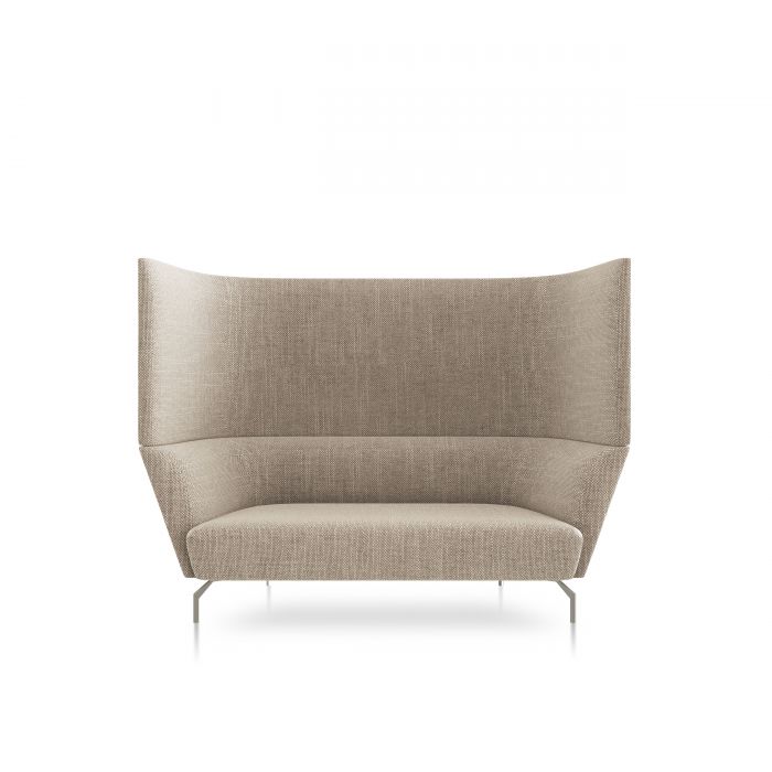 Friant Jot Double Highback Fabric Sofa - Modern Comfortable Living Room Furniture for Small Spaces | Perfect for Apartments, Studios & Cozy Homes