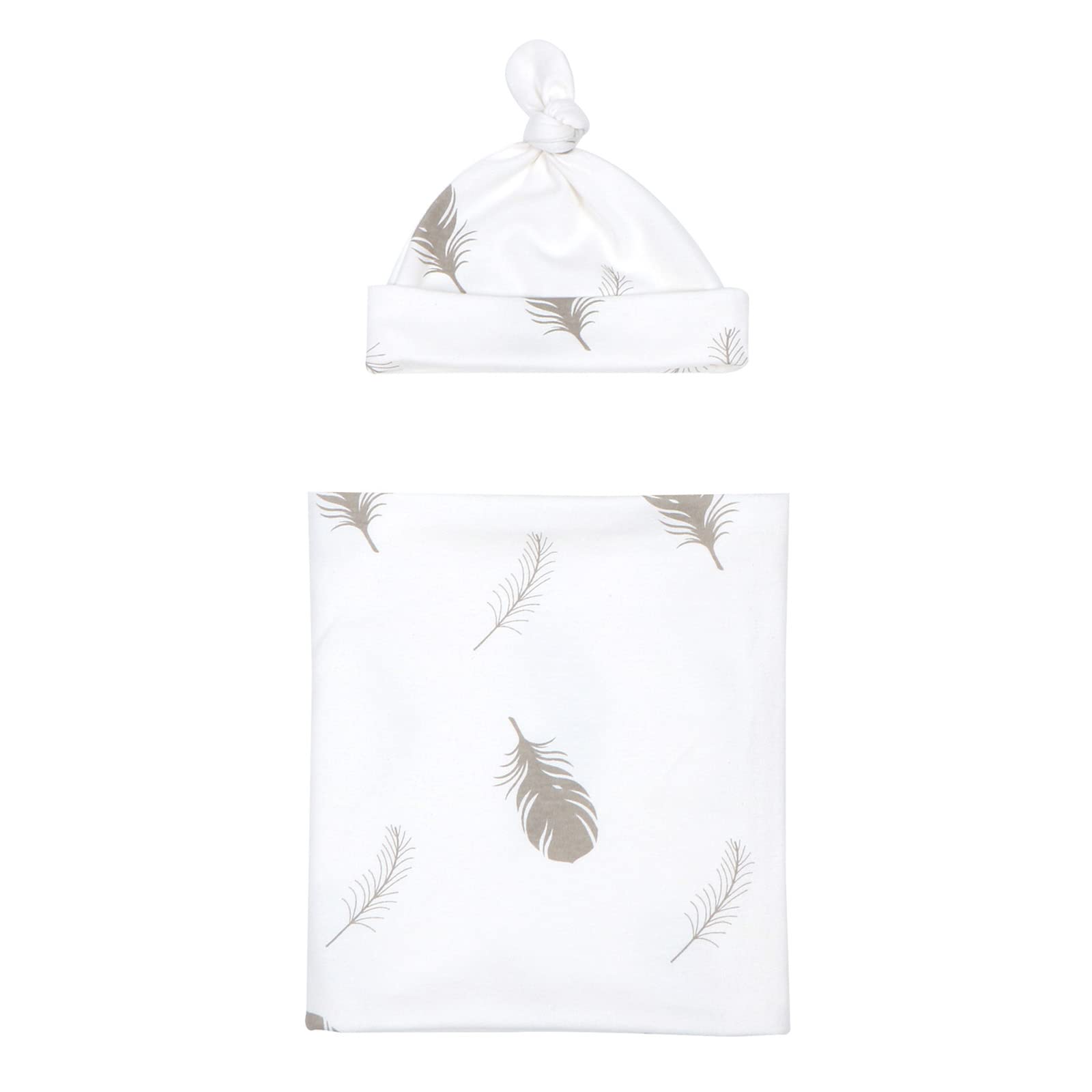 Yuehuamech Newborn Baby Receiving Blanket Set with Hat & Headband - Soft Muslin Swaddle Wrap, Stroller Sleeping Bag Sack, Anti-Kick Unisex Baby Shower Gift - Perfect for Newborns, Infants & Toddlers (0-24 Months) for Nursery, Travel & Outdoor Use