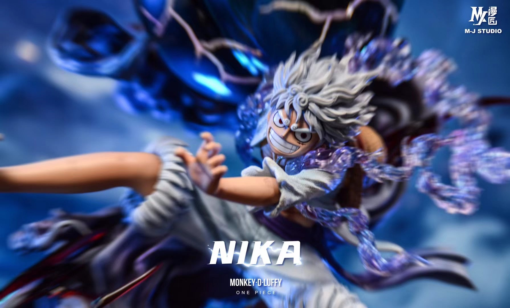 MJ Studio Nika Luffy Anime Figure - One Piece Gear 5 Action Figure Collectible for Anime Fans, Home Decor & Gift for Collectors