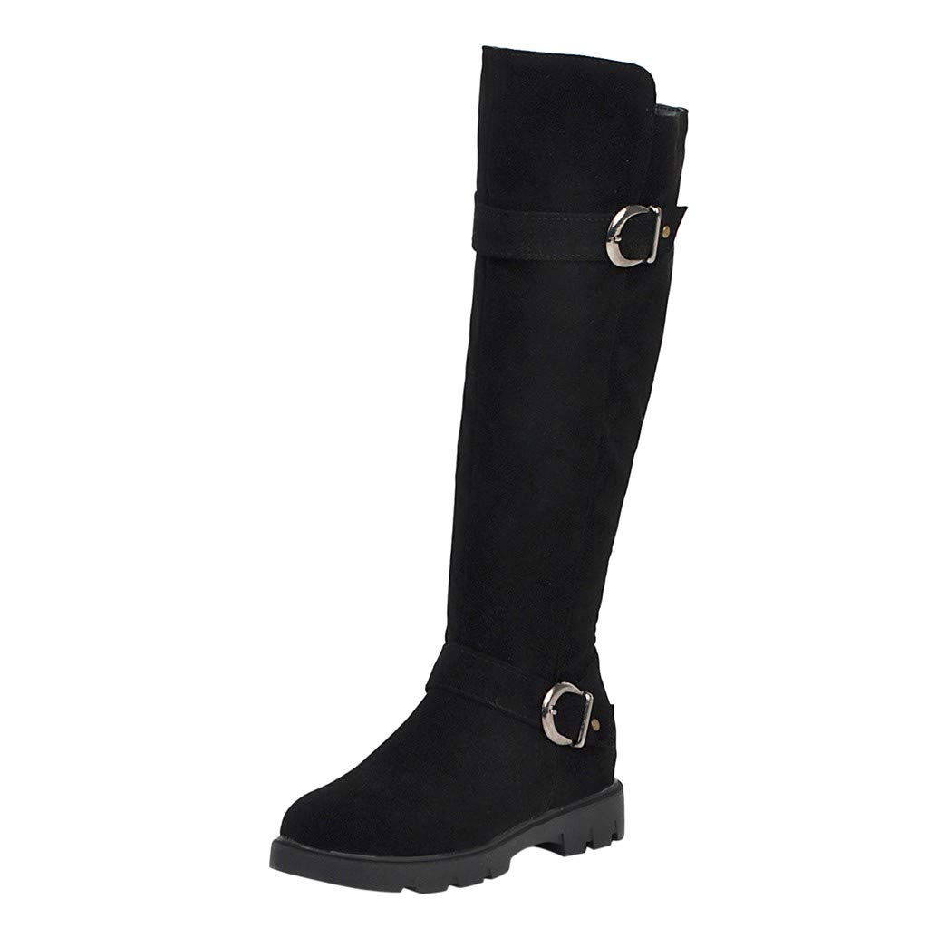 Vedolay Women's Winter Boots - Waterproof Knee High Boots with Side Zipper & Buckle, Multiple Styles & Colors | Perfect for Snow, Rain & Cold Weather Fashion