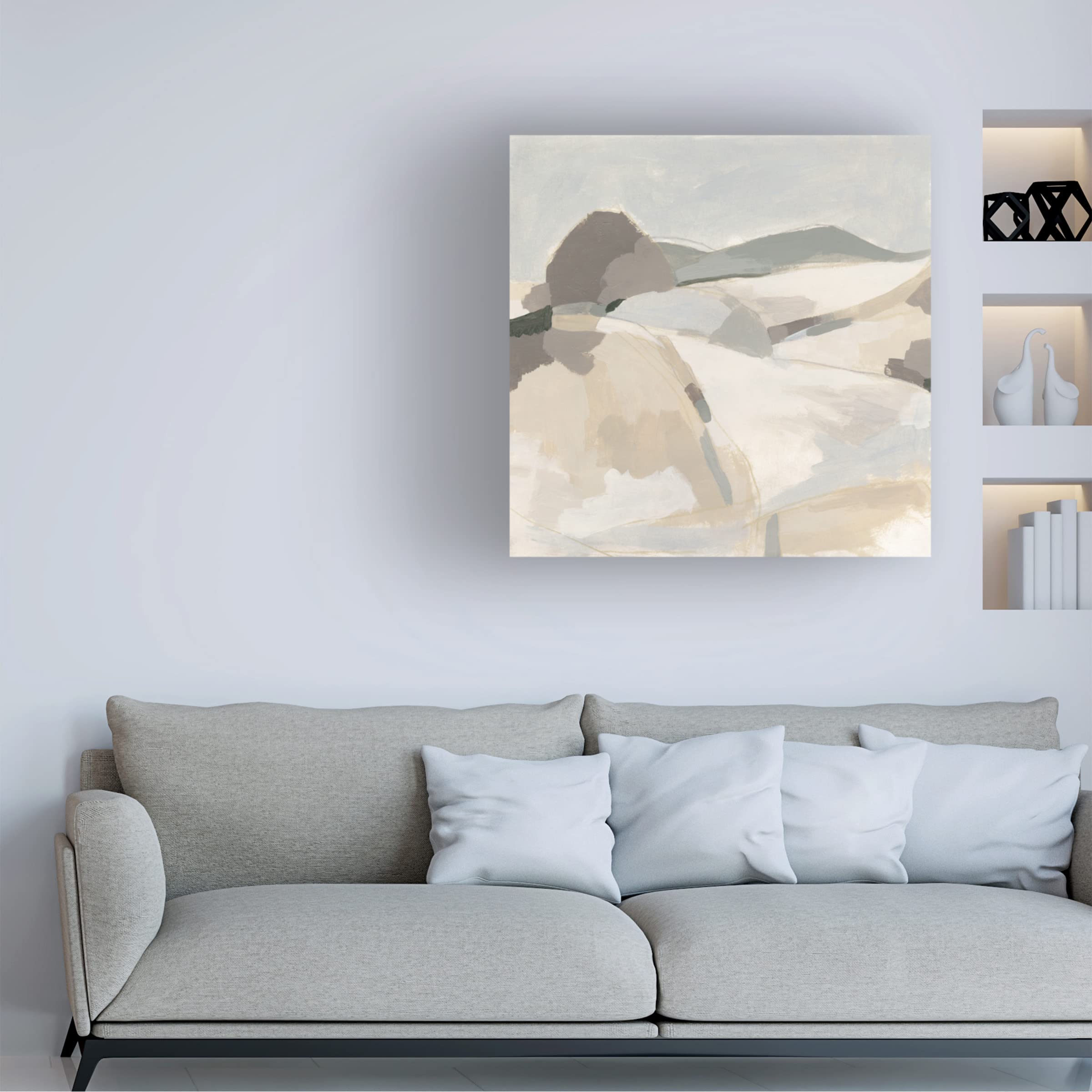 Trademark Fine Art 'Quiet Valley I' Canvas Wall Art Print by June Erica Vess - Perfect for Living Room, Bedroom & Office Decor