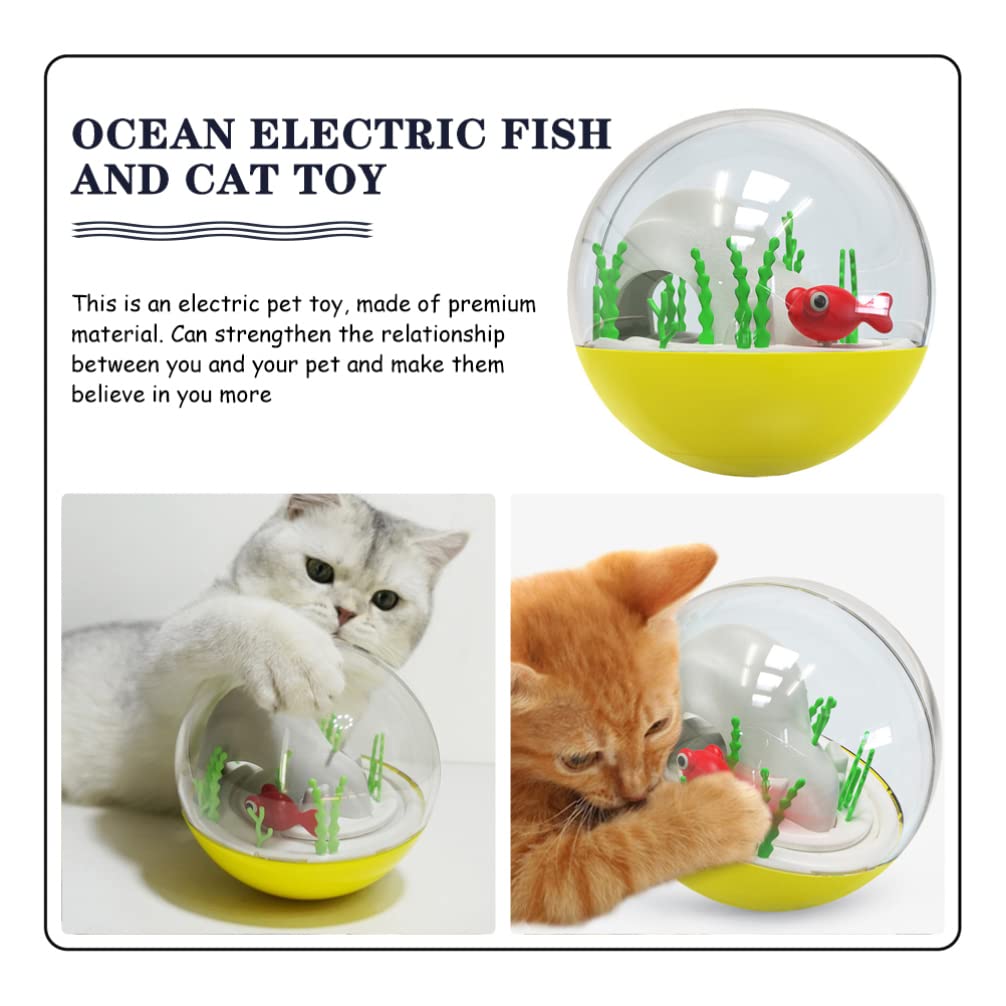 Balacoo Funny Interactive Cat Toy - Multi-Function Tumbler Teaser with Feathers for Kittens & Adult Cats | Adorable Pet Accessory for Playtime, Exercise & Bonding | Perfect for Indoor Entertainment & Stress Relief