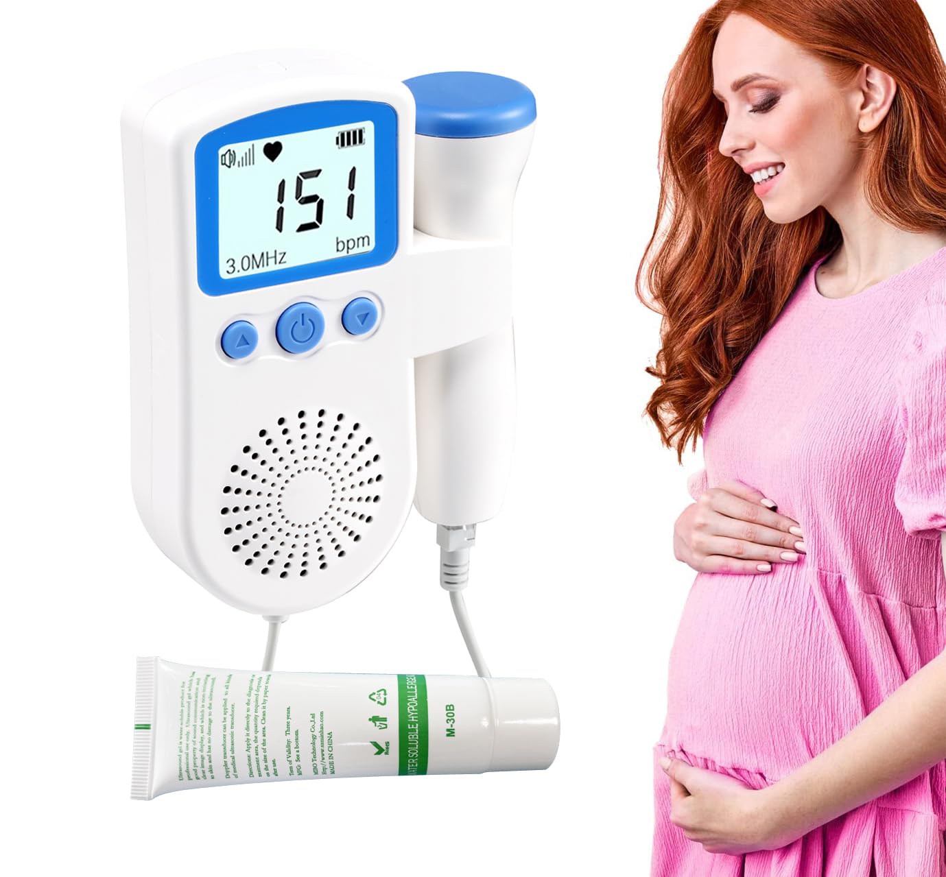 Portable Doppler Fetal Baby Monitor Bags - Waterproof Pregnancy Accessories for Home & Travel Use | Perfect for Hospital Visits, Baby Showers & Nursery Organization