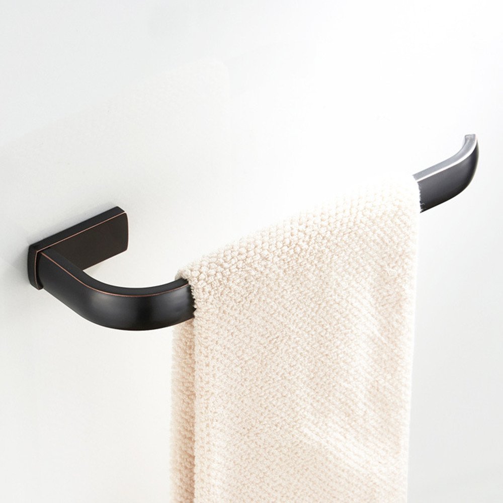 WINCASE Bronze Towel Holder - Oil Rubbed Brass Towel Bar & Rail Rack Ring - Bathroom Wall Mounted Accessories for Spa, Hotel & Home Decor