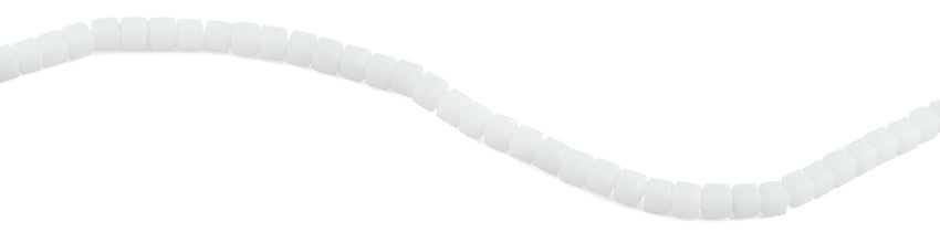 6X6mm White Square Faceted Crystal Beads for Jewelry Making - DIY Bracelets, Necklaces, Earrings & Craft Projects