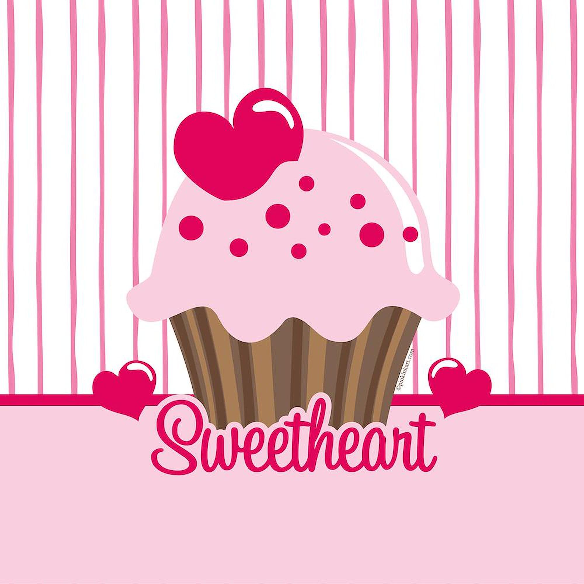 Sweetheart Cupcake 10-Inch Wall Clock - Cute Decor for Living Room, Kitchen, Office | Perfect Gift for Home, Birthday & Housewarming