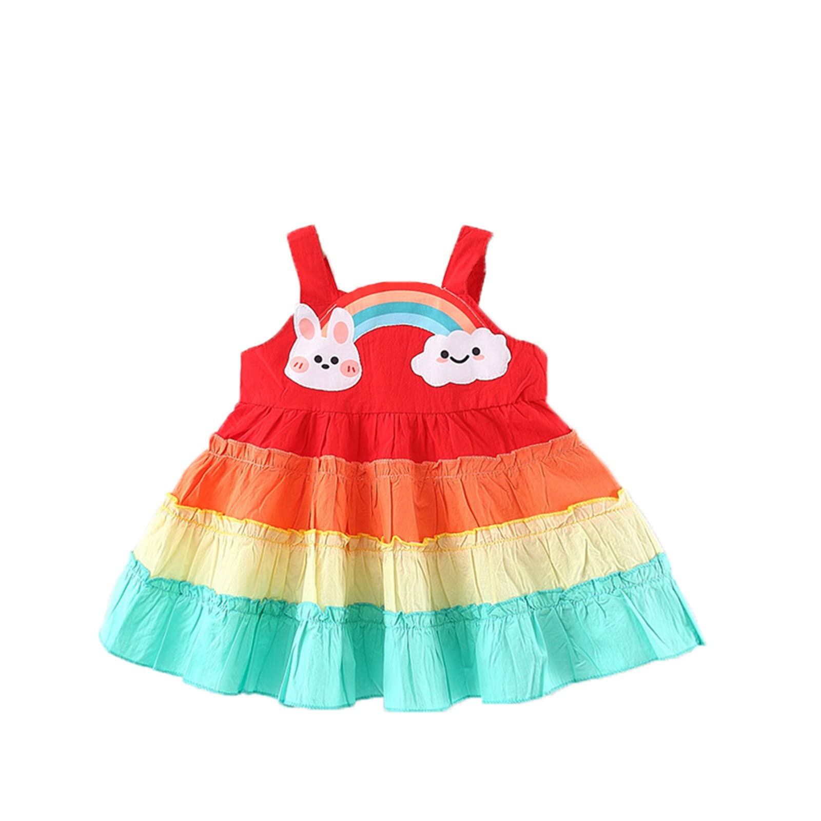 Princess Dress for Toddler Girls - Rainbow Tutu Dress for Birthday Party & Photo Shoot | CuteOn Toddler Formal Wear