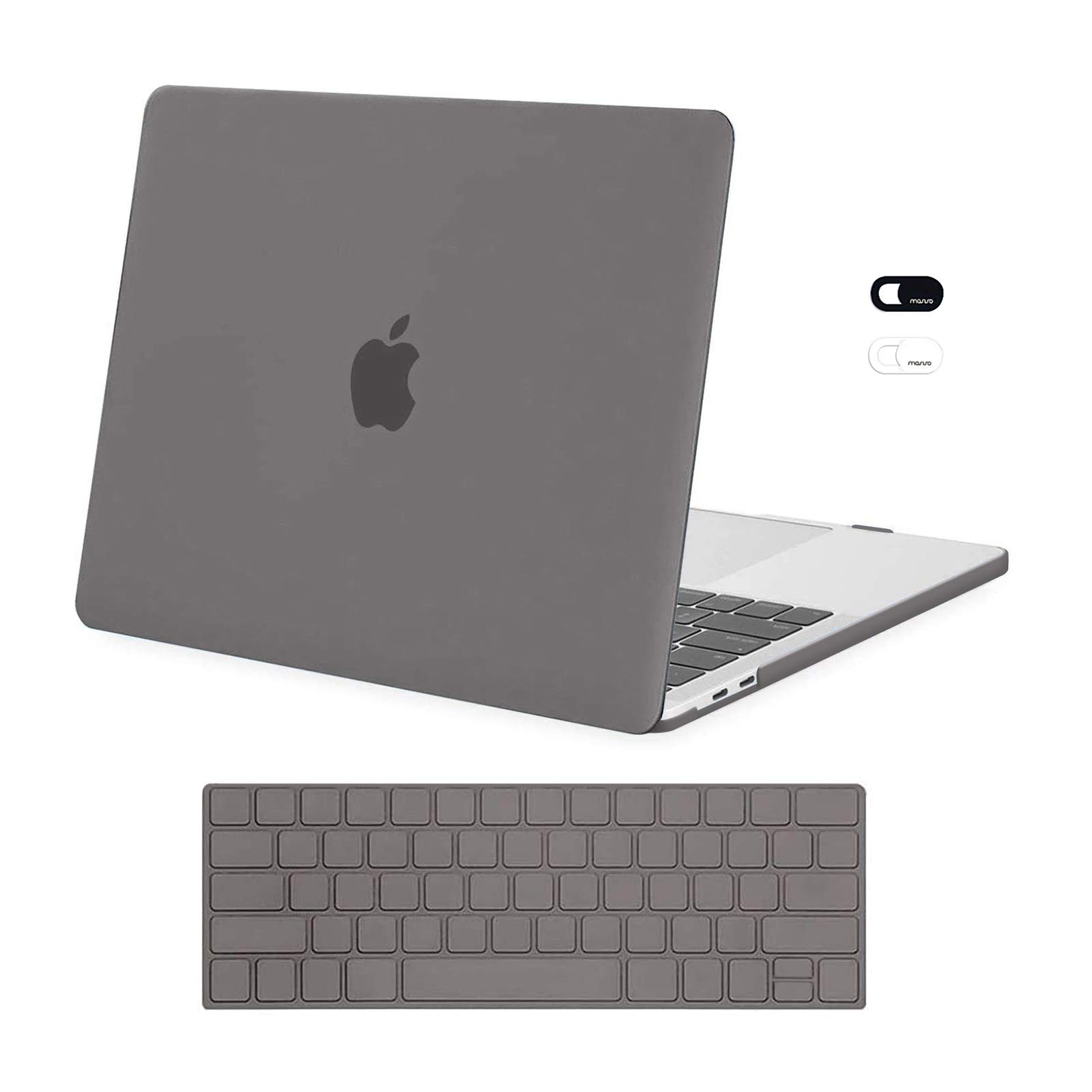 MOSISO Hard Case for MacBook Pro 13 inch (M2 2025/2024/2023-2016 Models A2338 M1 A2251 A2289 A2159 A1989 A1708 A1706) - Includes Keyboard Skin & Webcam Cover - Durable Plastic Shell - Space Gray | Perfect for Office, Travel & School Protection