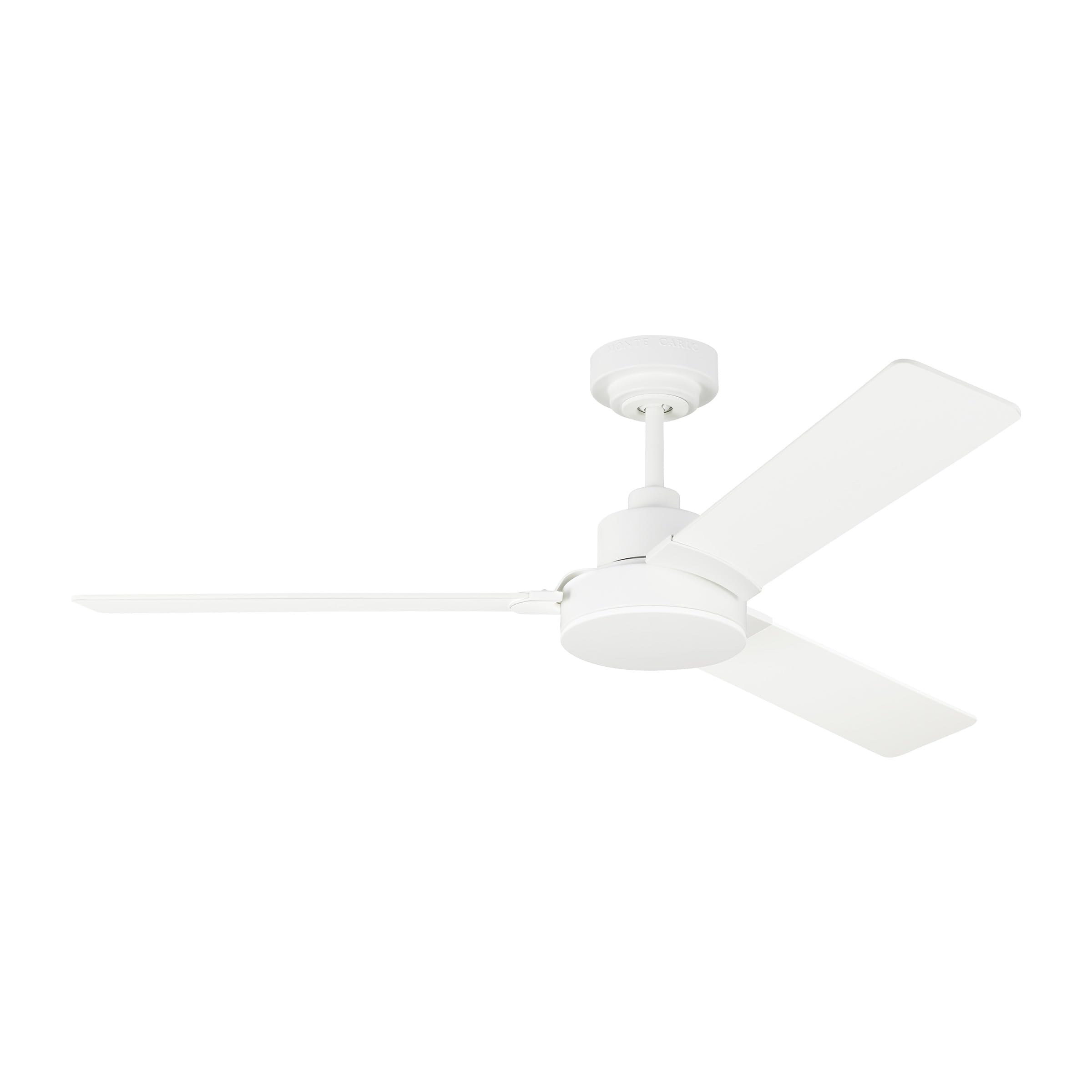 Jovie 52 Inch Modern 3-Blade Ceiling Fan - Matte White Finish - 15.4