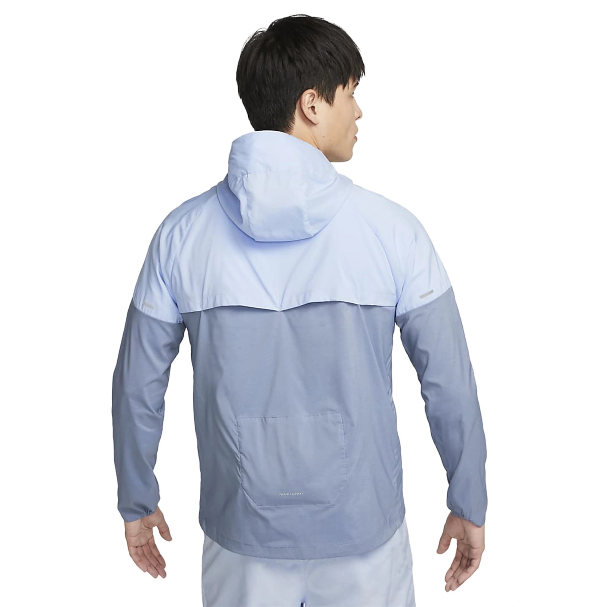 Nike Repel Packable Windrunner Jacket for Men & Women - Lightweight Water-Resistant Running Hoodie - Cobalt Blue - Perfect for Outdoor Running, Hiking & Travel