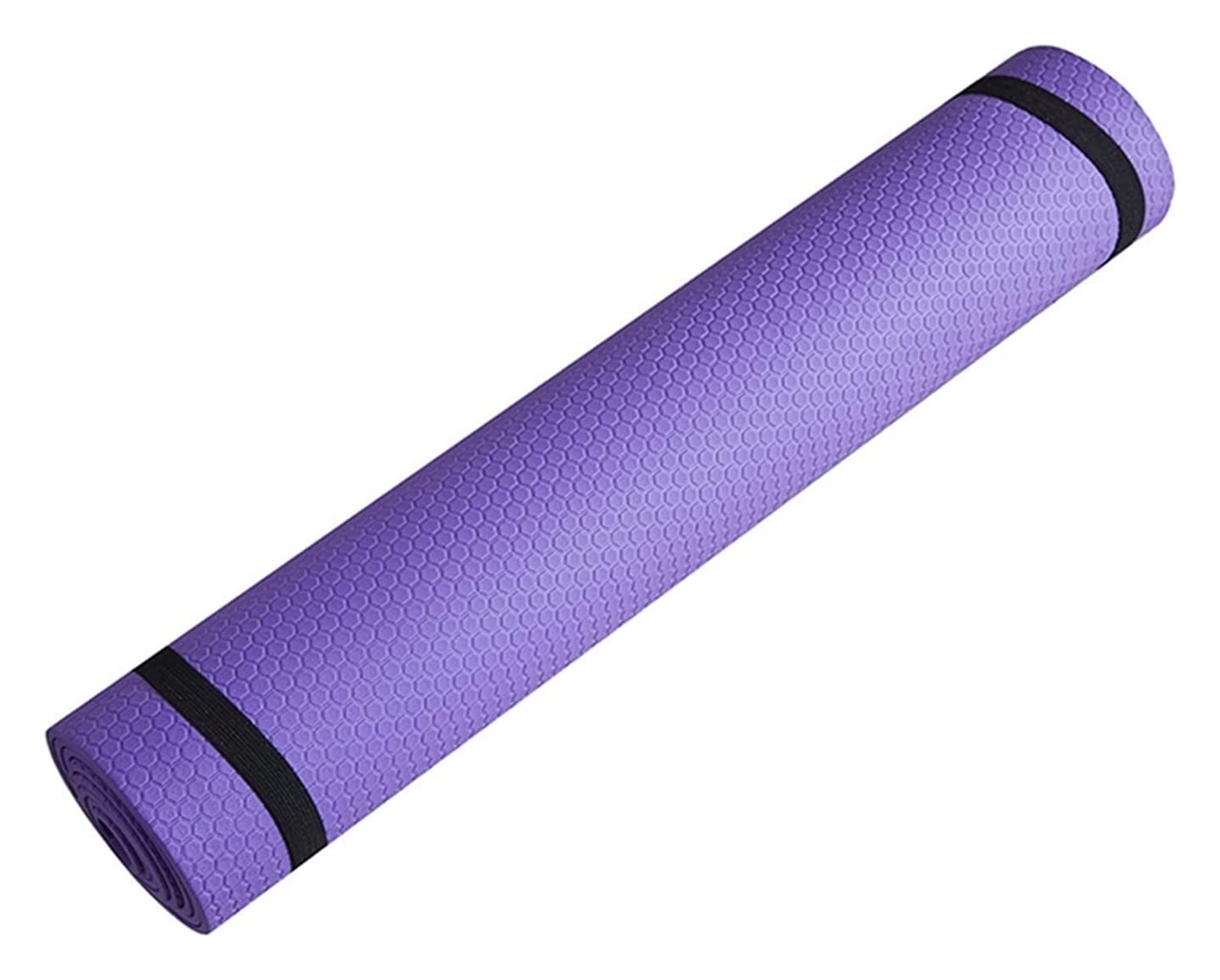 VHG Innovation 6mm Non-Slip Yoga Mat - Extra Thick Anti-Skid Exercise Mat for Yoga, Pilates, Gym & Home Workouts - Comfortable Foam Fitness Mat for Women & Men (Purple) - Perfect for Indoor Training, Stretching and Body Shaping