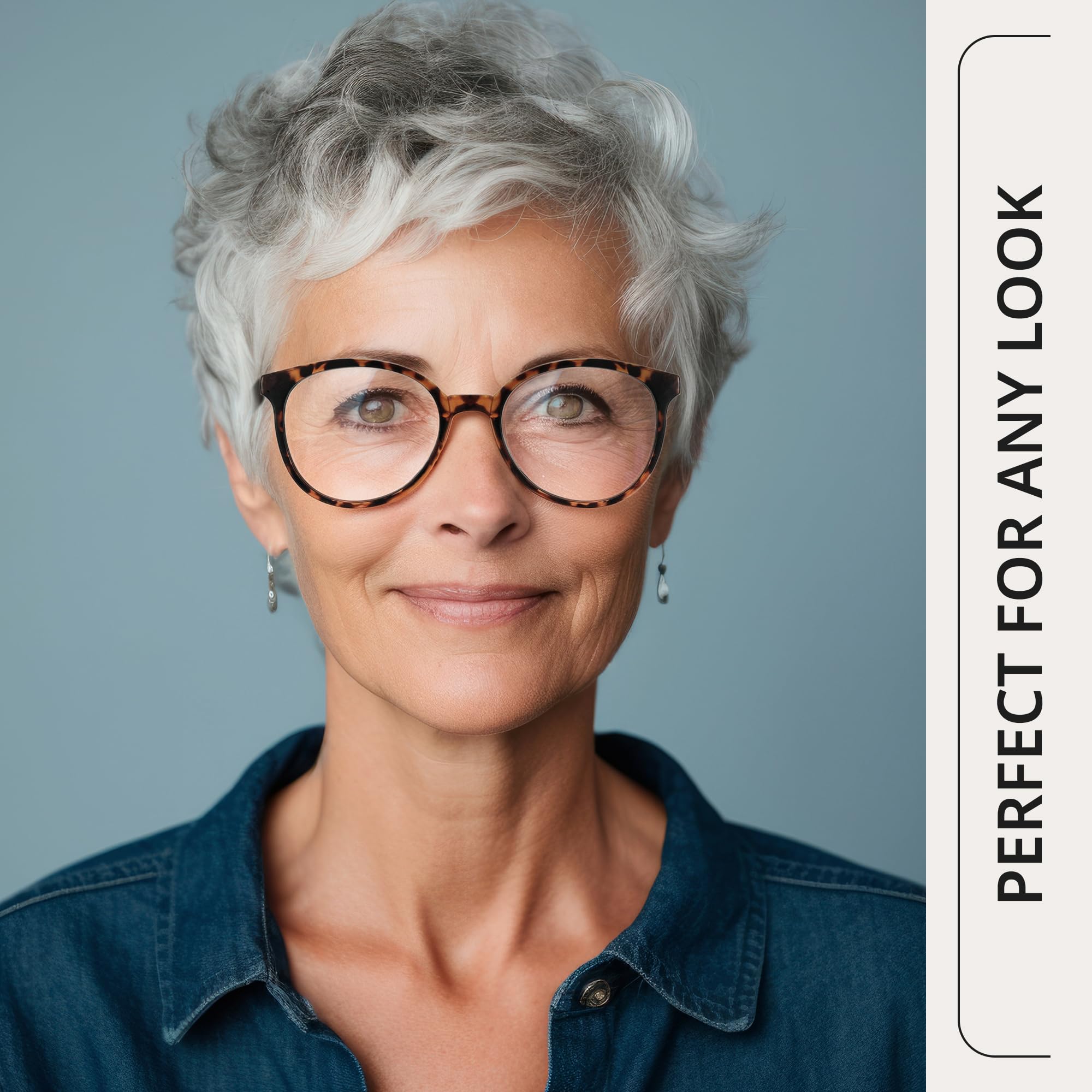 Blue Light Reading Glasses for Women & Men - Computer & Book Use