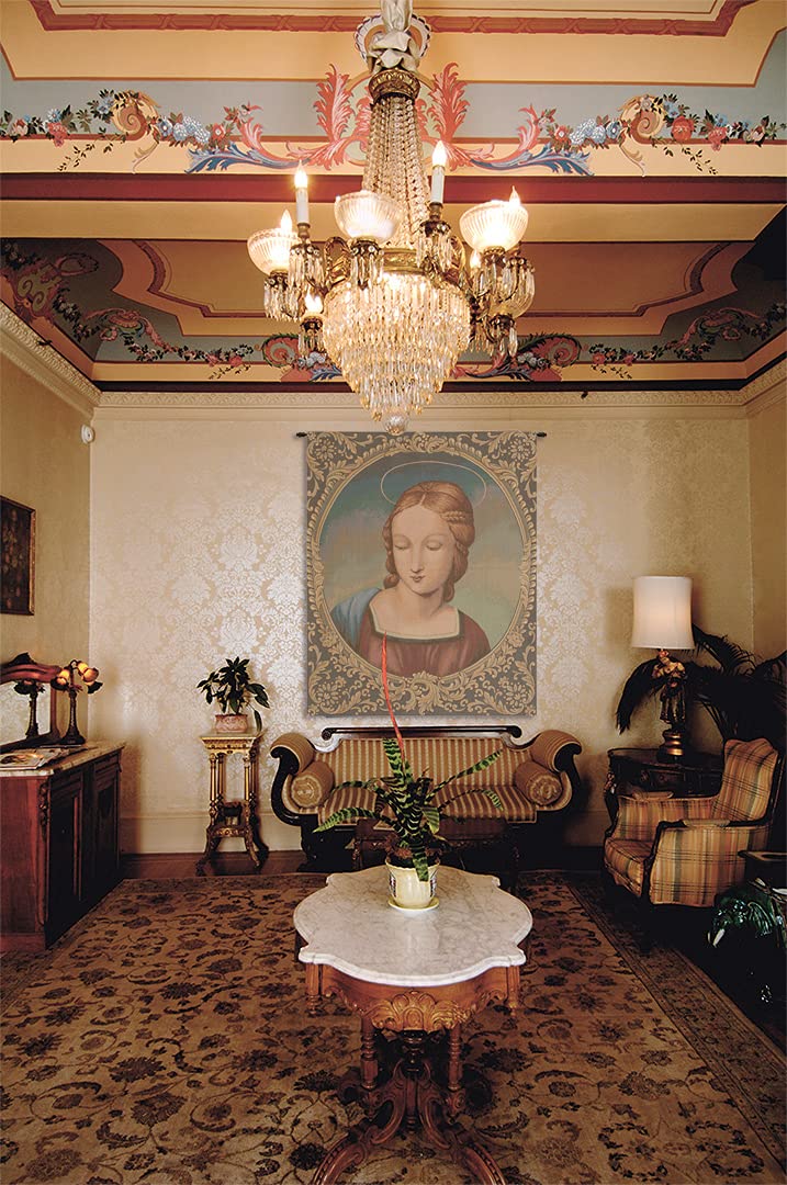 Madonna Del Cardellino Italian Tapestry Wall Hanging - 22x18 Inch Viscose Cotton Polyester Blend Artwork - Renaissance Home Decor & Wall Art by Raphael - Perfect for Living Room, Bedroom & Office Decor