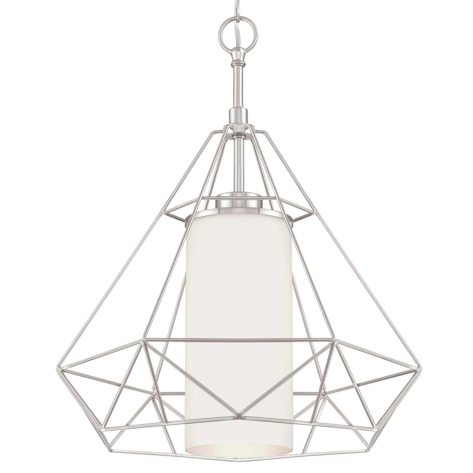 Westinghouse Modern Glass Float Pendant Light - Stylish Hanging Ceiling Fixture for Kitchen Island, Dining Room, and Bedroom Lighting