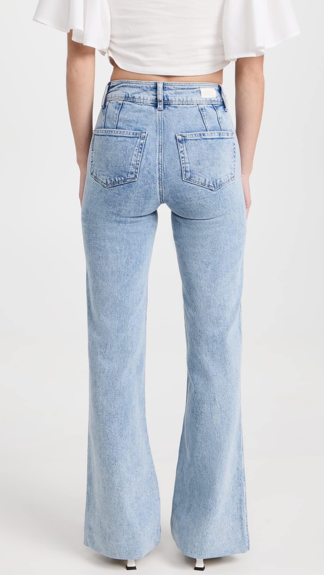 PAIGE Women's Leenah Alivia High-Rise Skinny Jeans - Stretch Denim Pants for Work & Casual Wear | Comfortable Slim Fit Jeans for Women