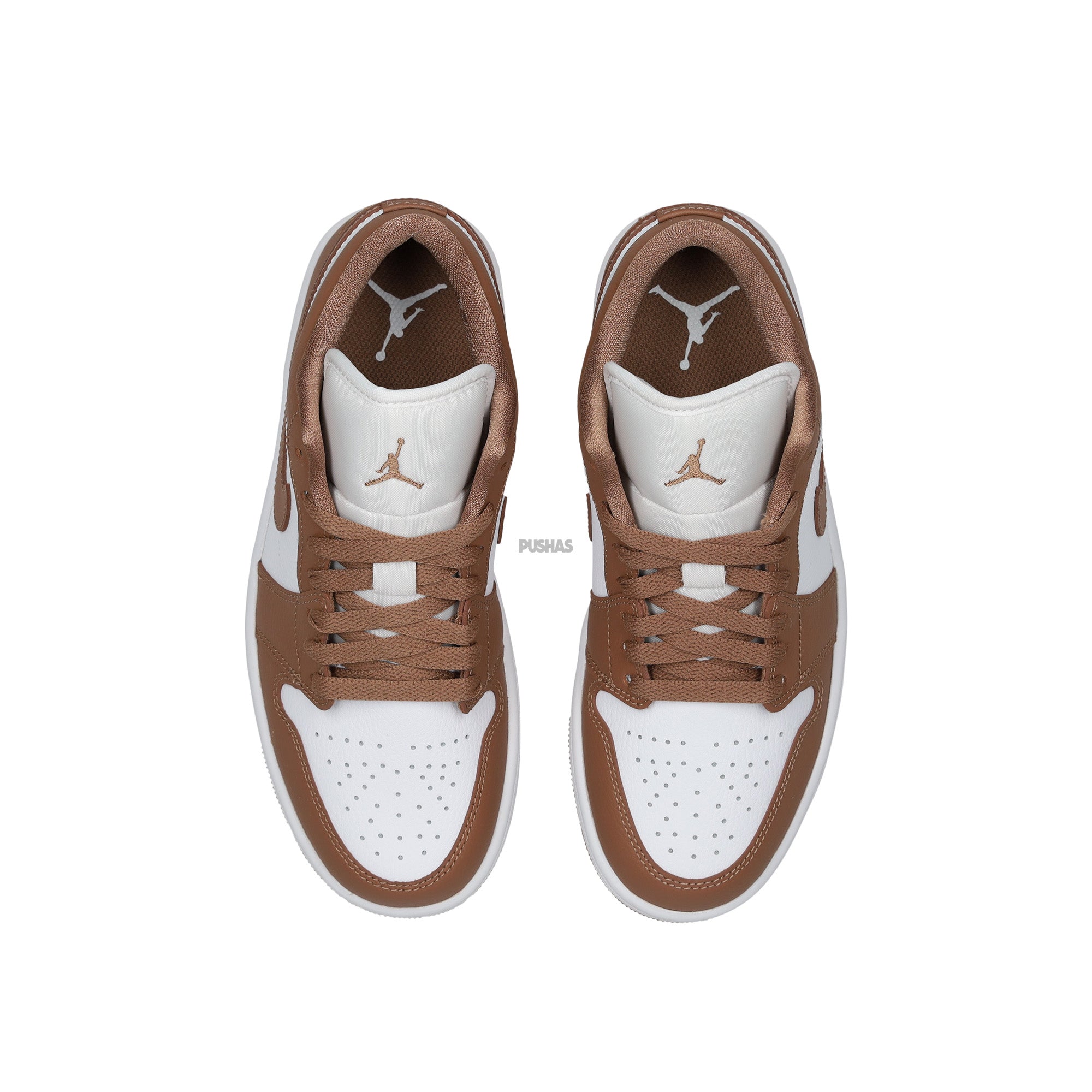 Air Jordan 1 Low 'Archaeo Brown White' Women's Sneakers (2024) - Casual Streetwear & Everyday Comfort Shoes for Women